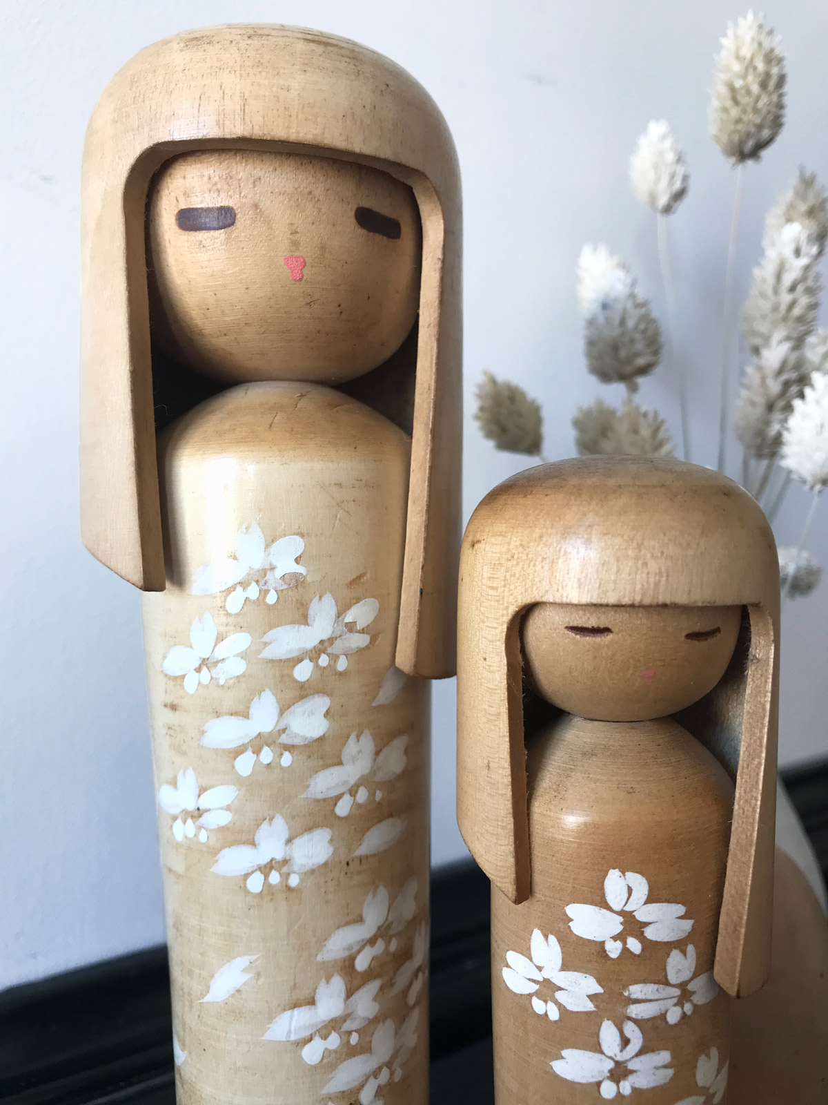 Kokeshi set – mother and daughter by Miyajima Muhitsu