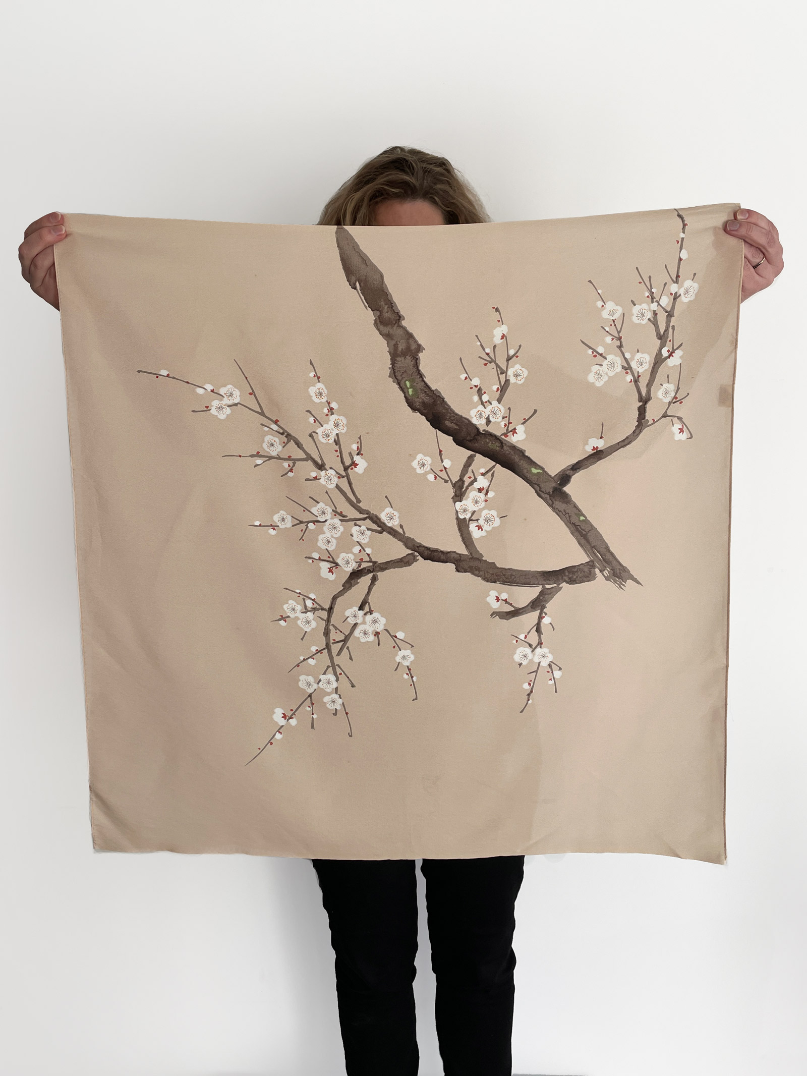 Plum blossom print Furoshiki (wrapping cloth)