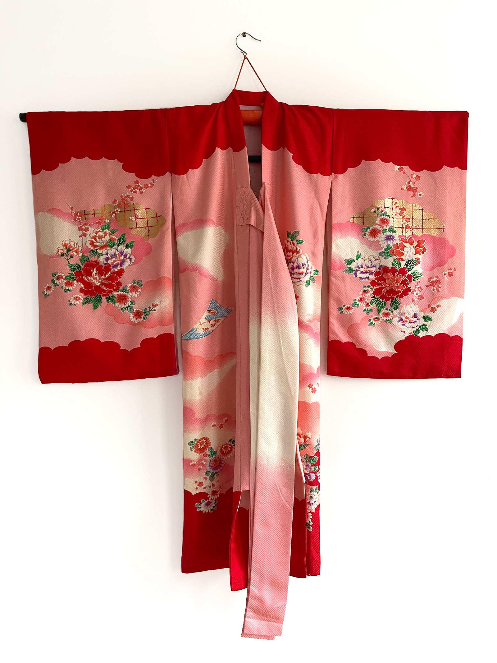 Haruka – silk bright colored Kimono for kids