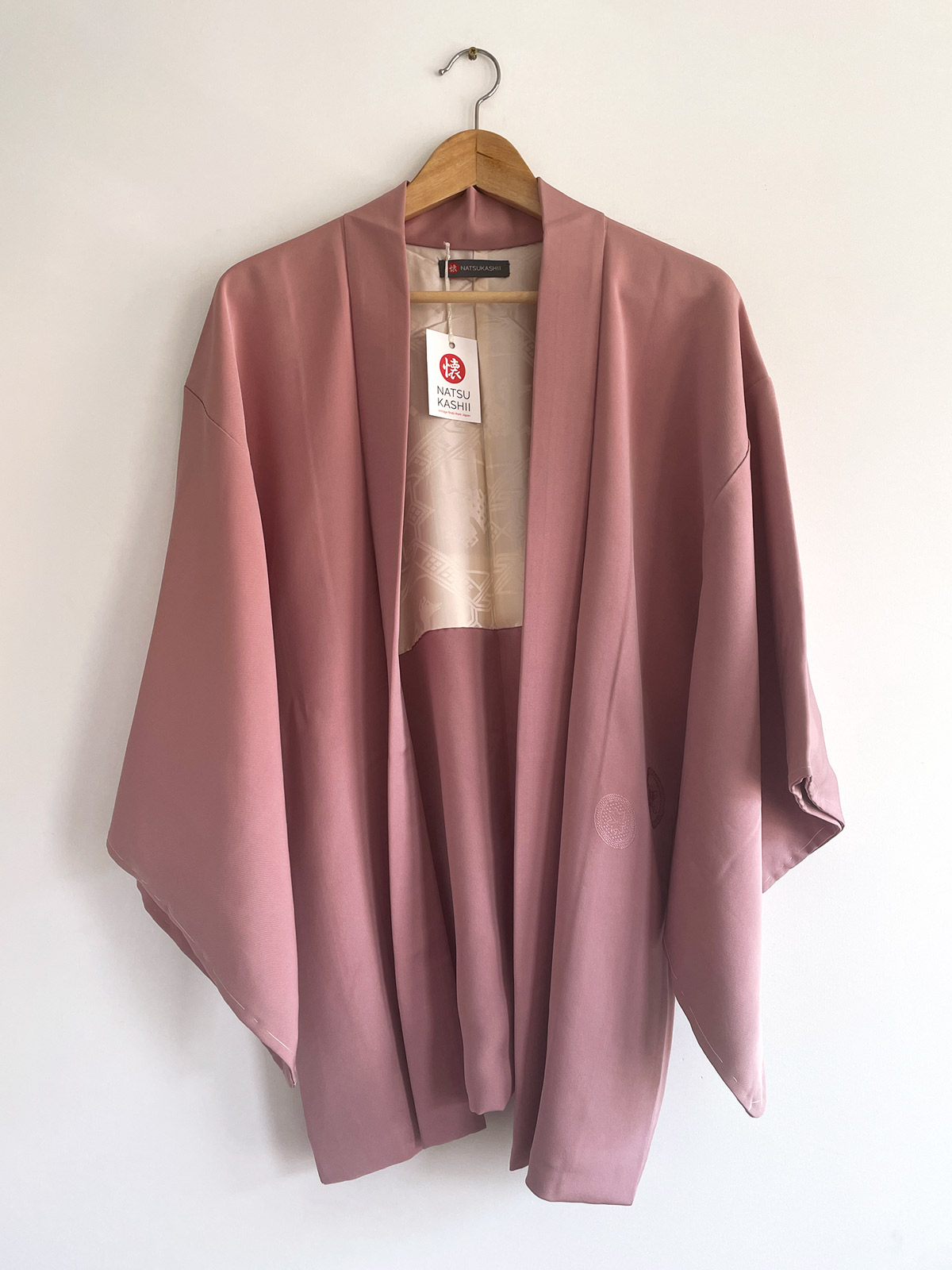 Miya – stunning silk Haori in old pink