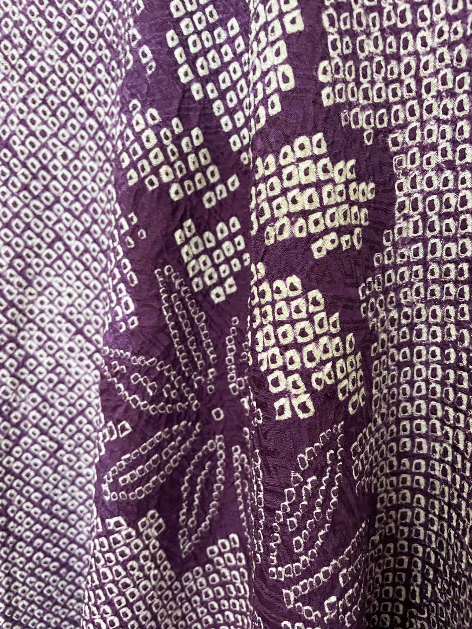 Aiko – purple silk Shibori Haori