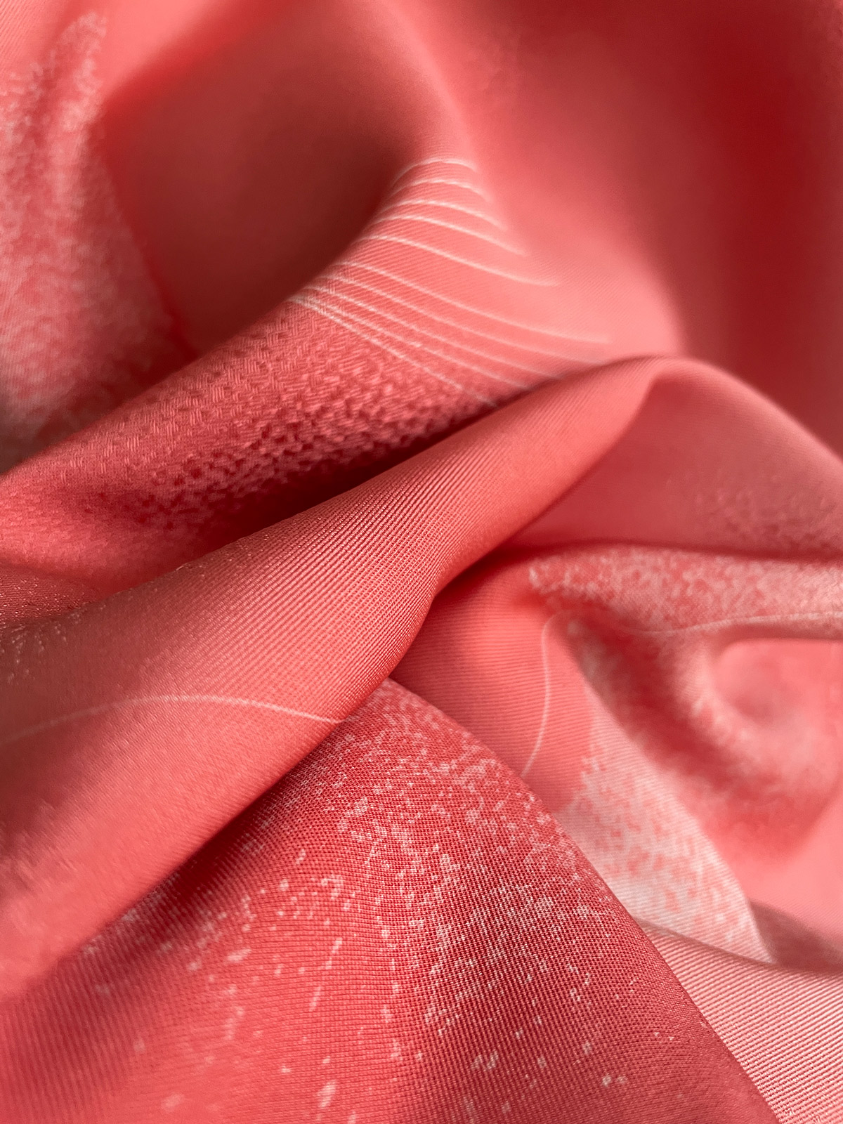 Sango – silk coral pink Haori (Kimono jacket)