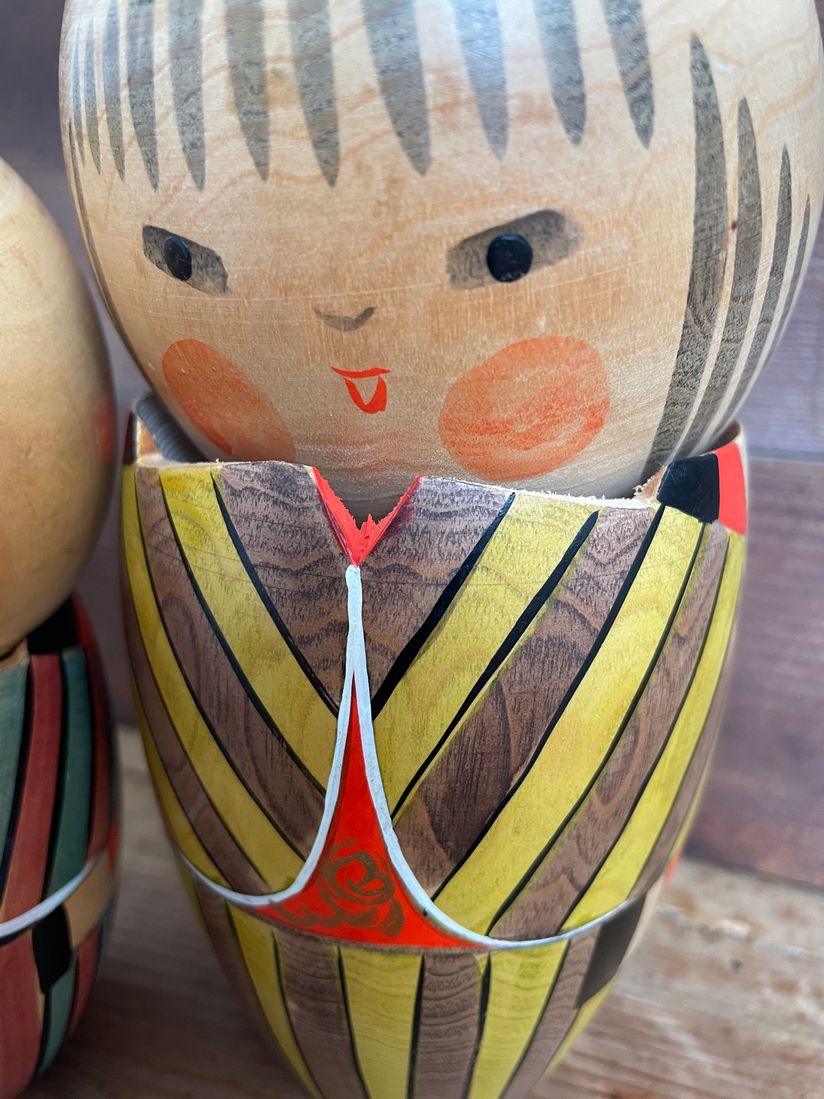 Cute Kokeshi set of mother and child