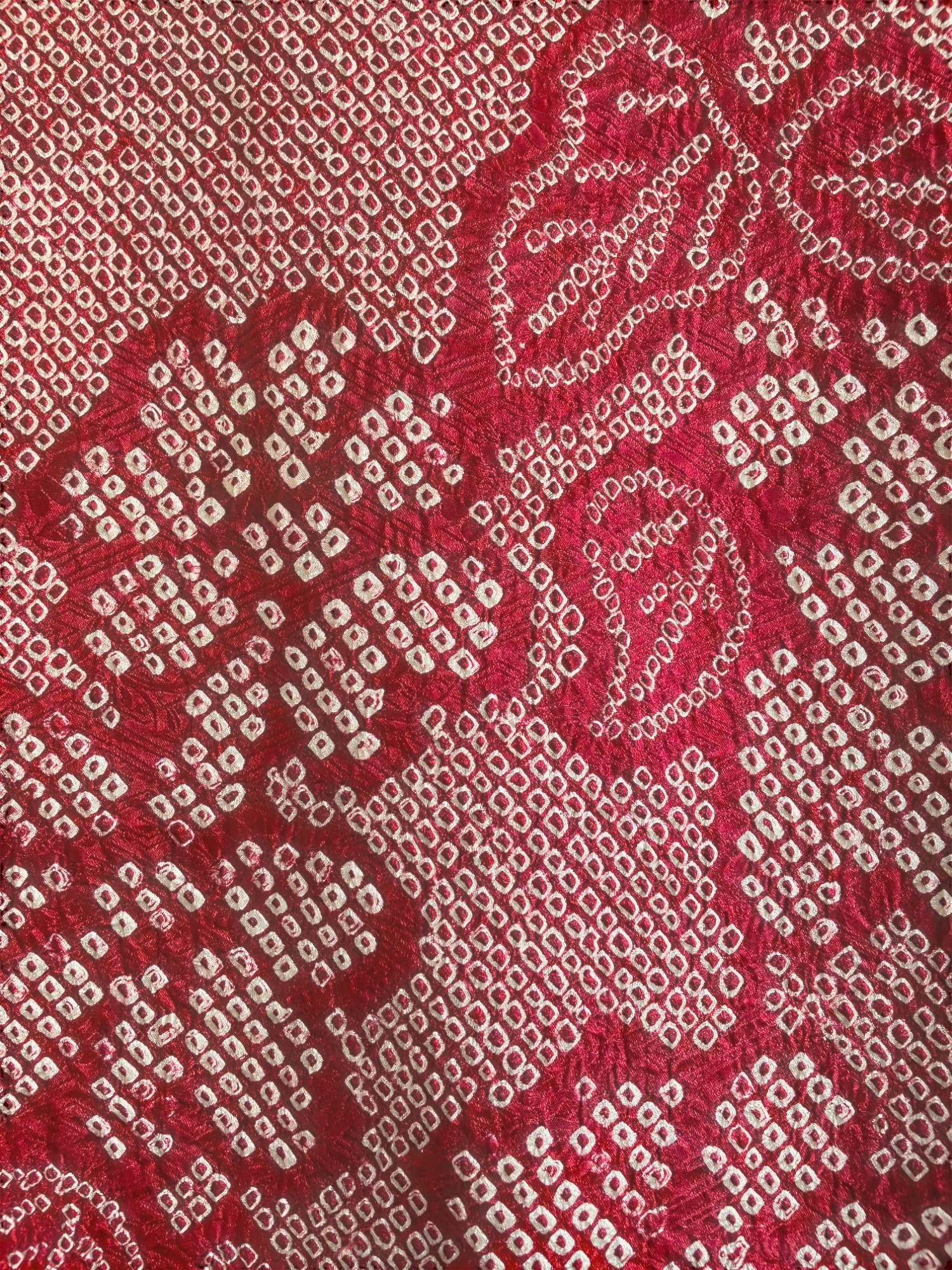 MIHOKO – Vintage Cherry Red Shibori Haori – Unworn