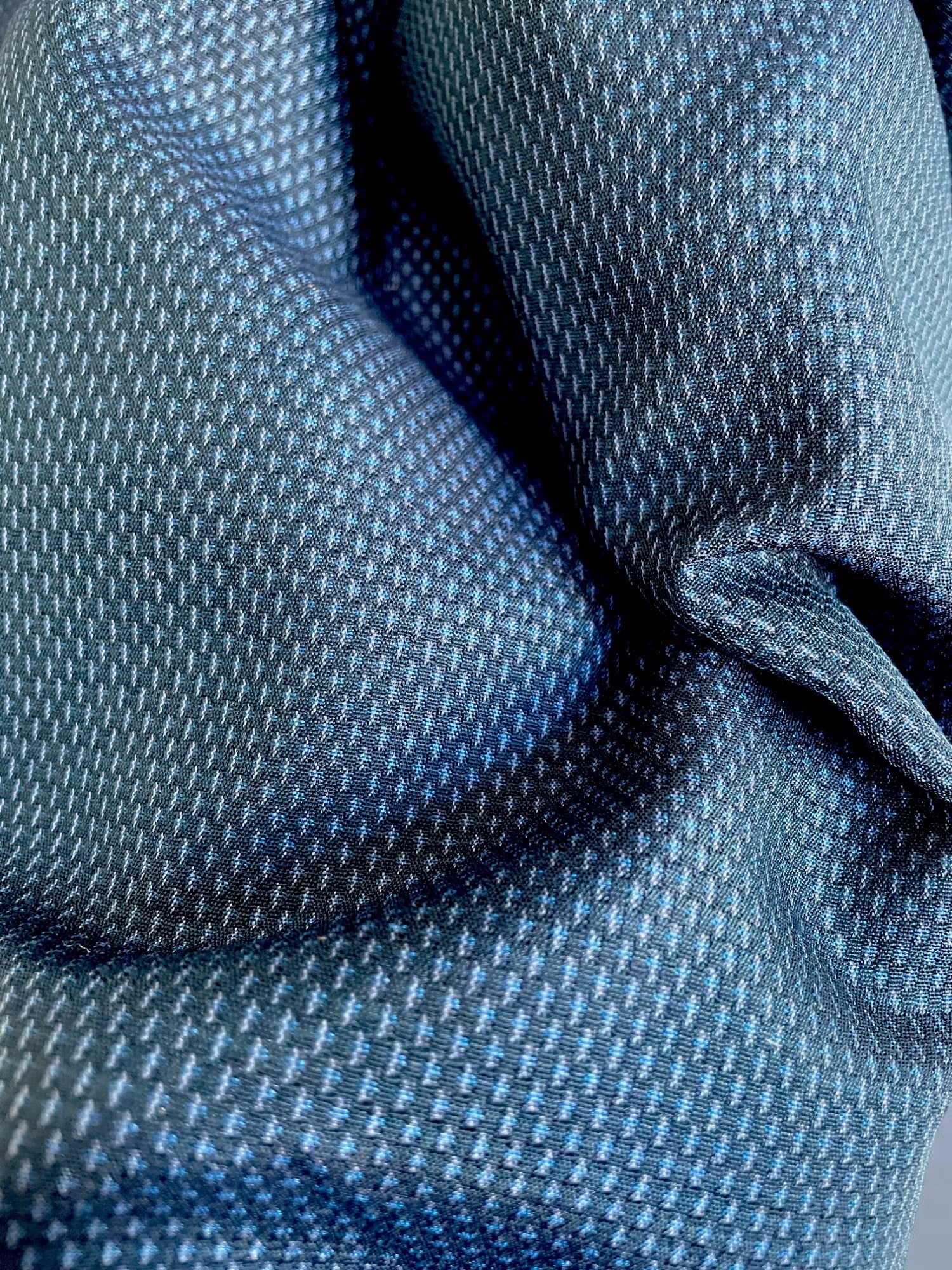 SOLD ~ TORI – silk men’s Haori (Kimono jacket) in bright blue