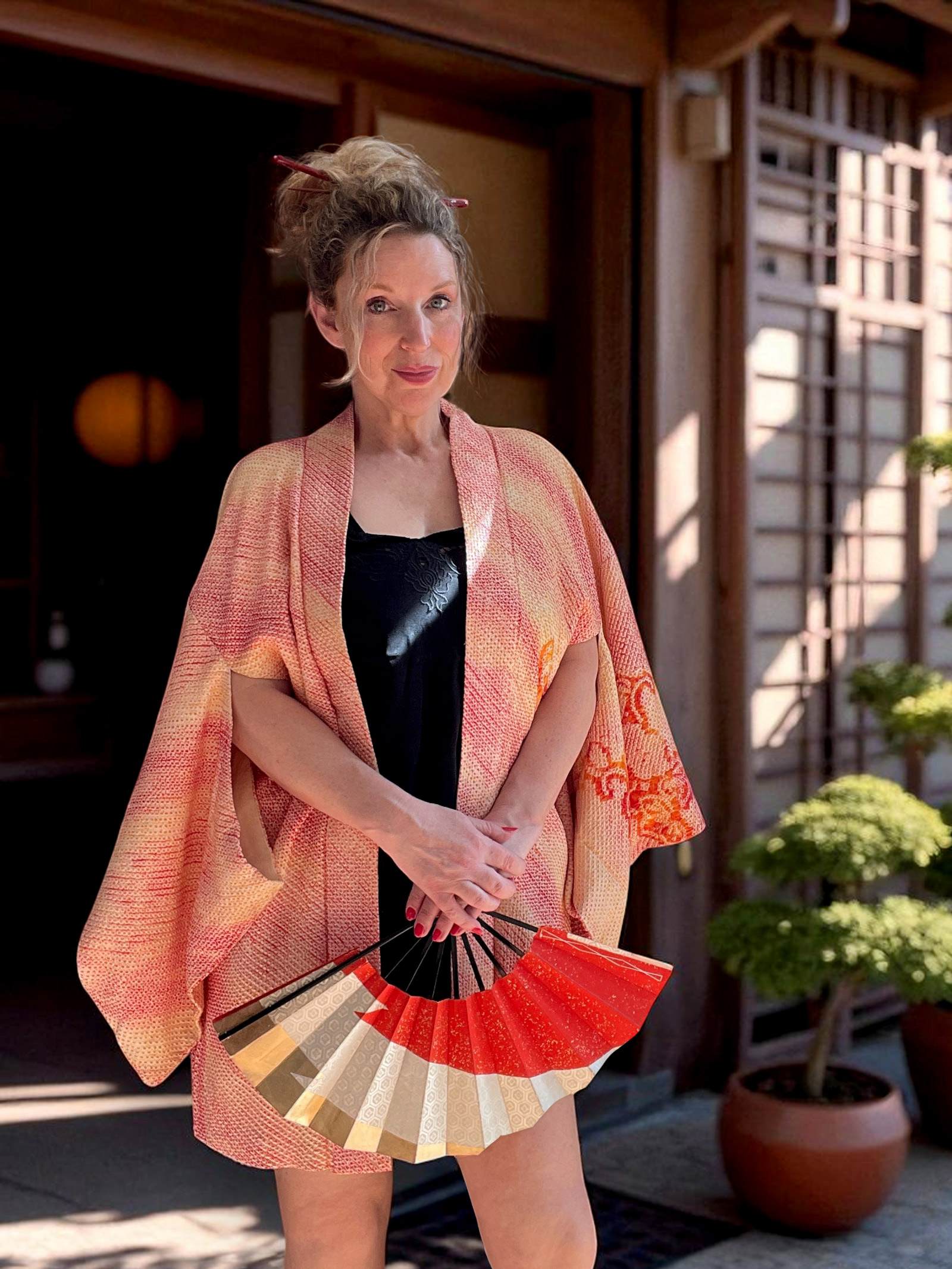 netherlands kimono haori antique vintage shibori silk