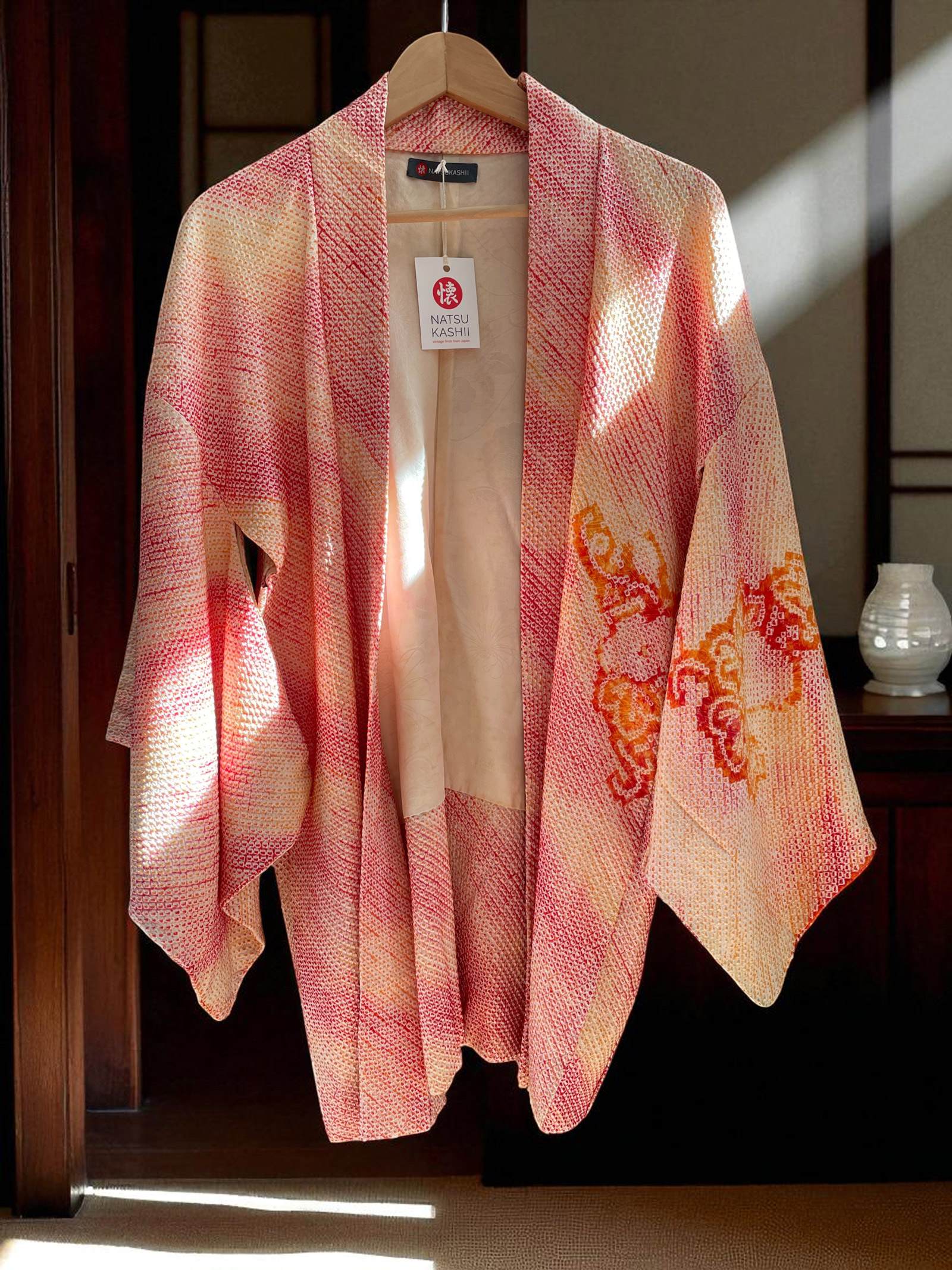 netherlands kimono haori antique vintage shibori silk