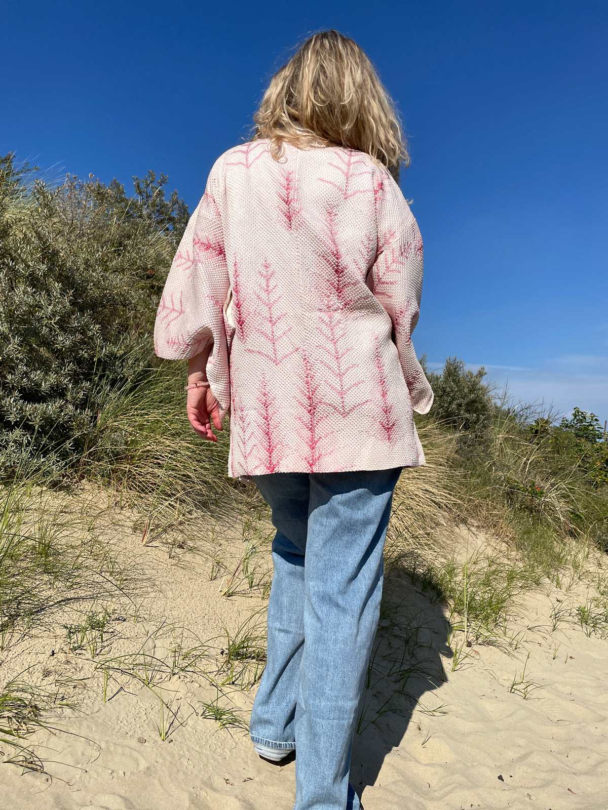 netherlands vintage haori kimono shibori silk 晴レル屋着物