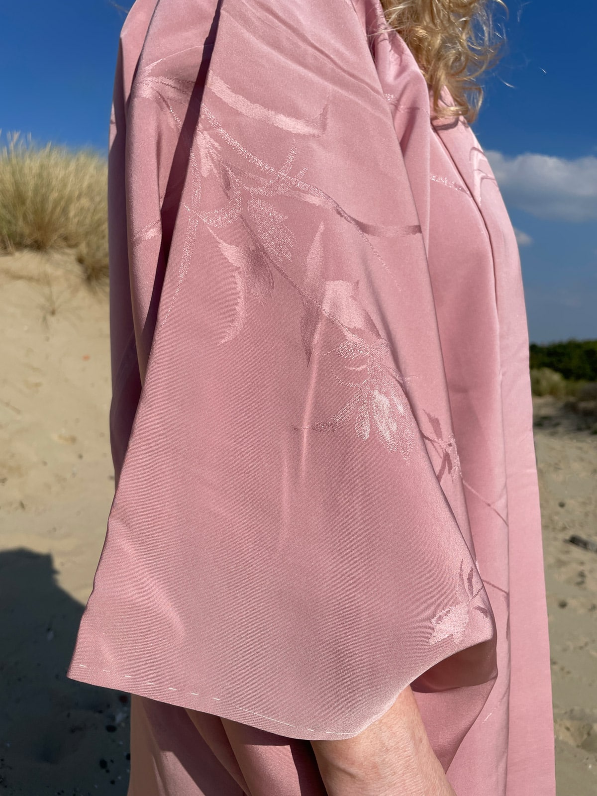 SHIO – unworn vintage silk Haori Kimono in dusty pink