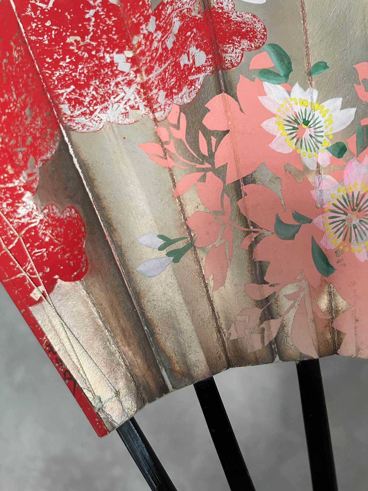 Vintage Japanese Sensu Ogi – Dance Folding fan Sakura