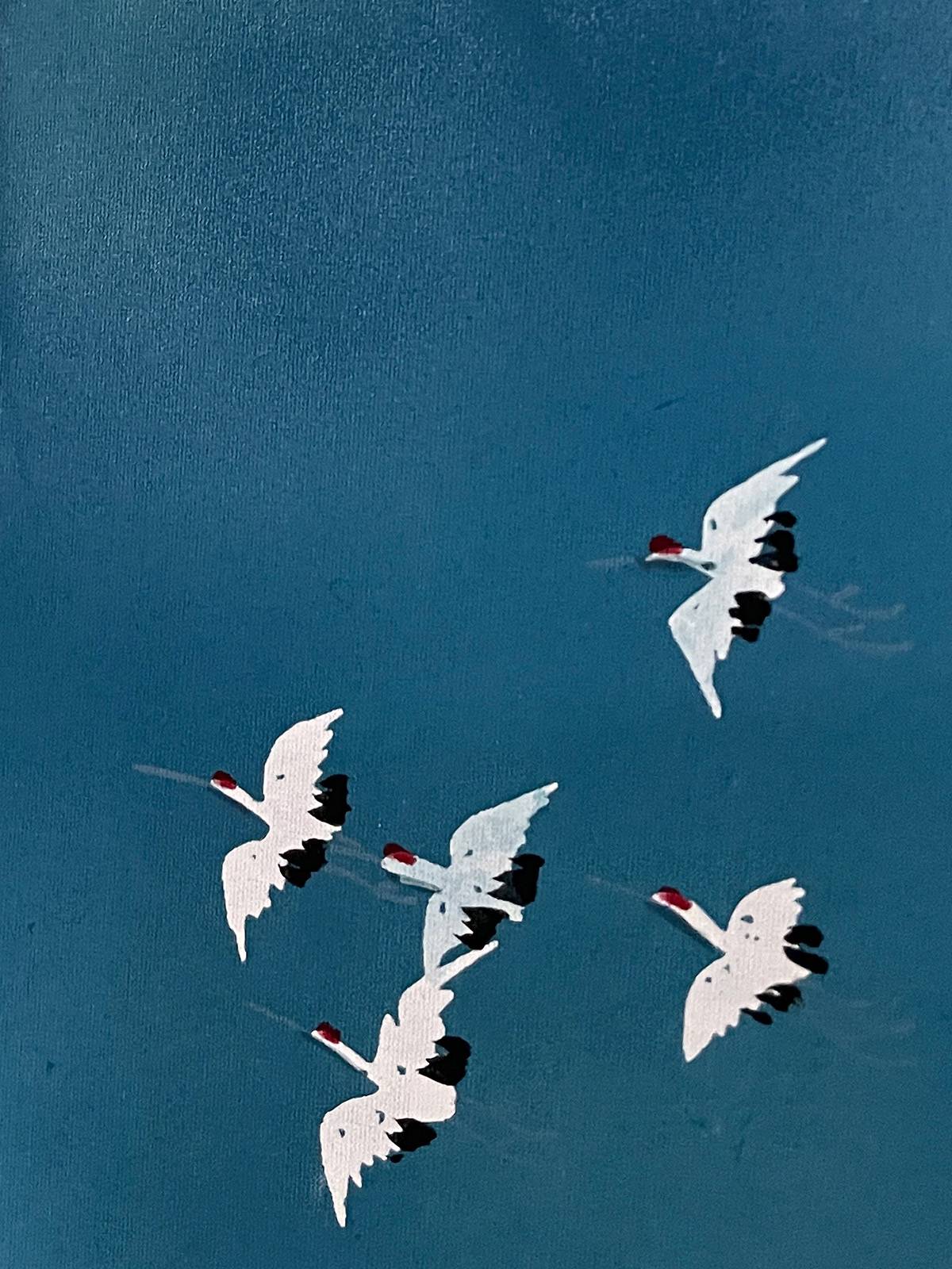 Vintage Kakejiku – Flight to the sacred mountain by Yokoyama Taikan