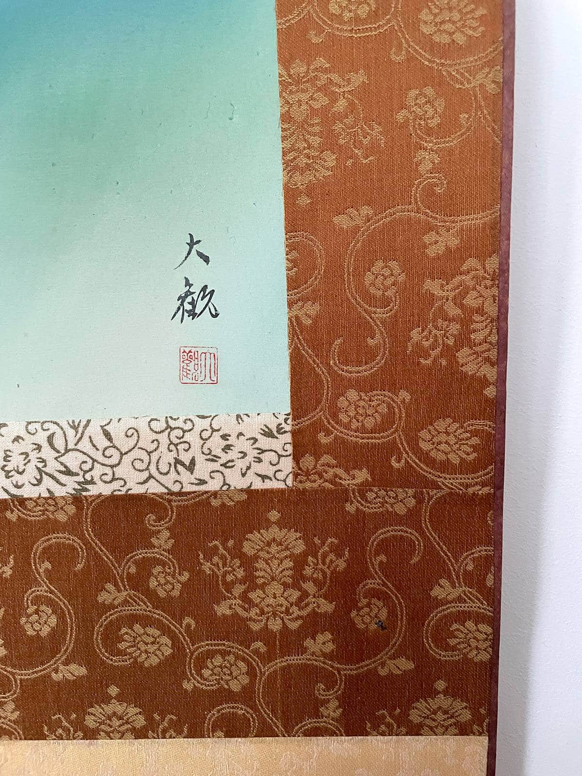 Vintage Kakejiku – Flight to the sacred mountain by Yokoyama Taikan