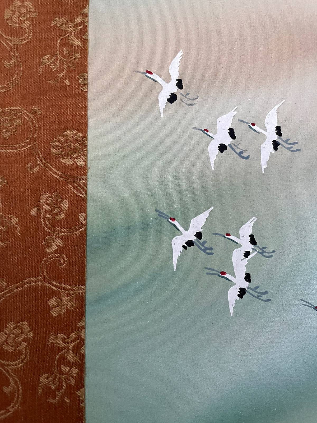 Vintage Kakejiku – Flight to the sacred mountain by Yokoyama Taikan