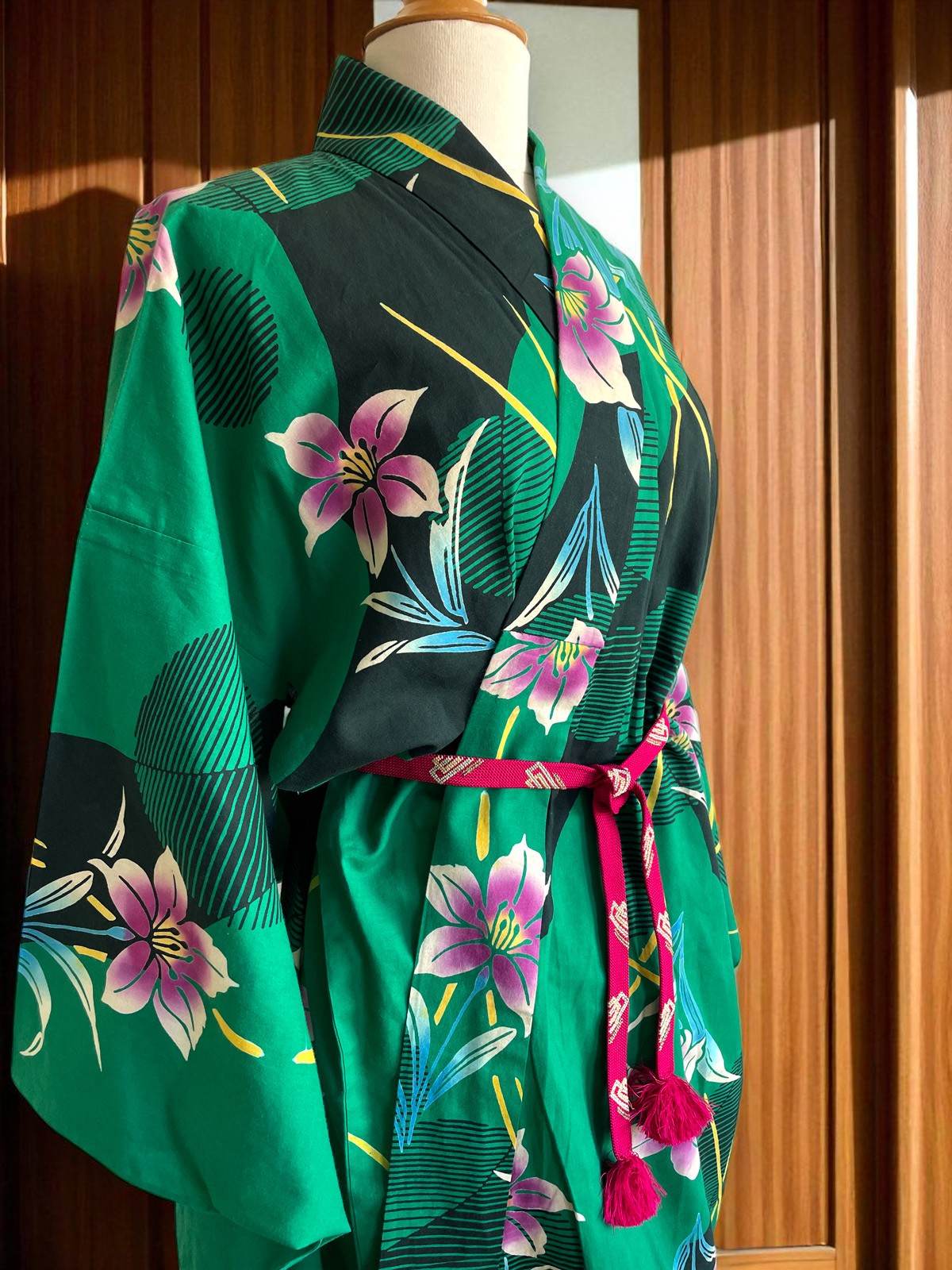 netherlands kimono yukata vintage green