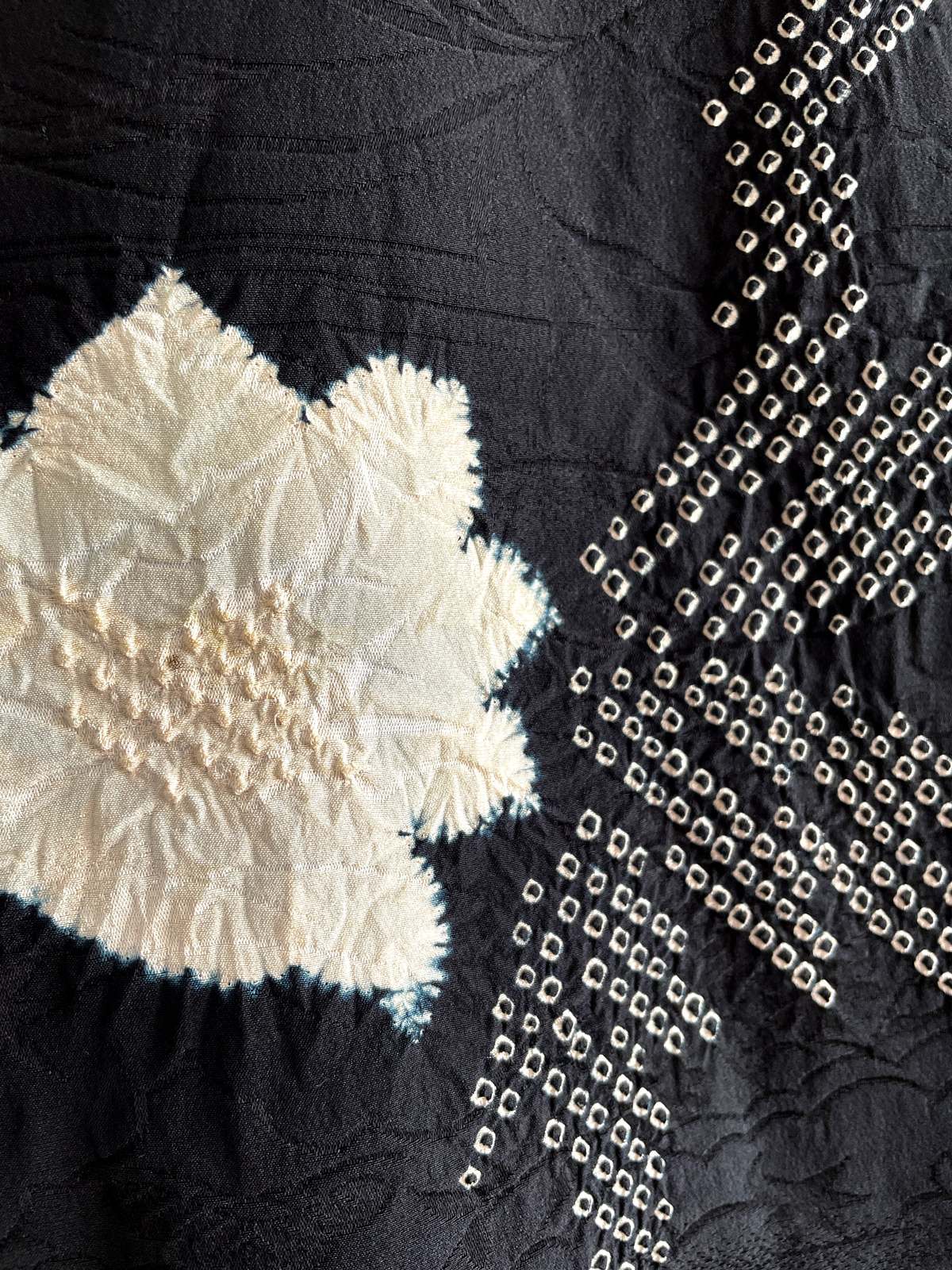 kimono netherlands, natsukashii, nederland, haori, silk, black, shibori, vintage, hallelujah