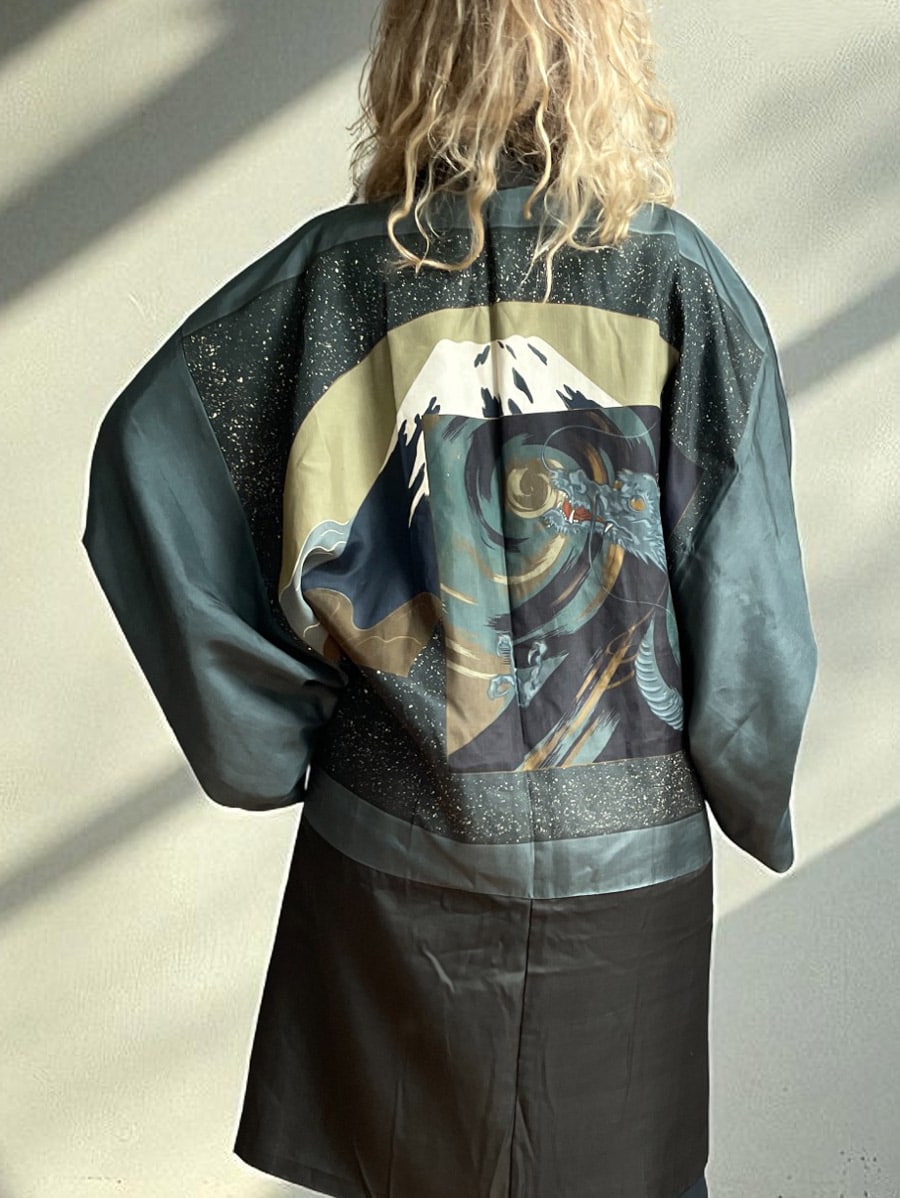 netherlands kimono haori natsukashii silk men
