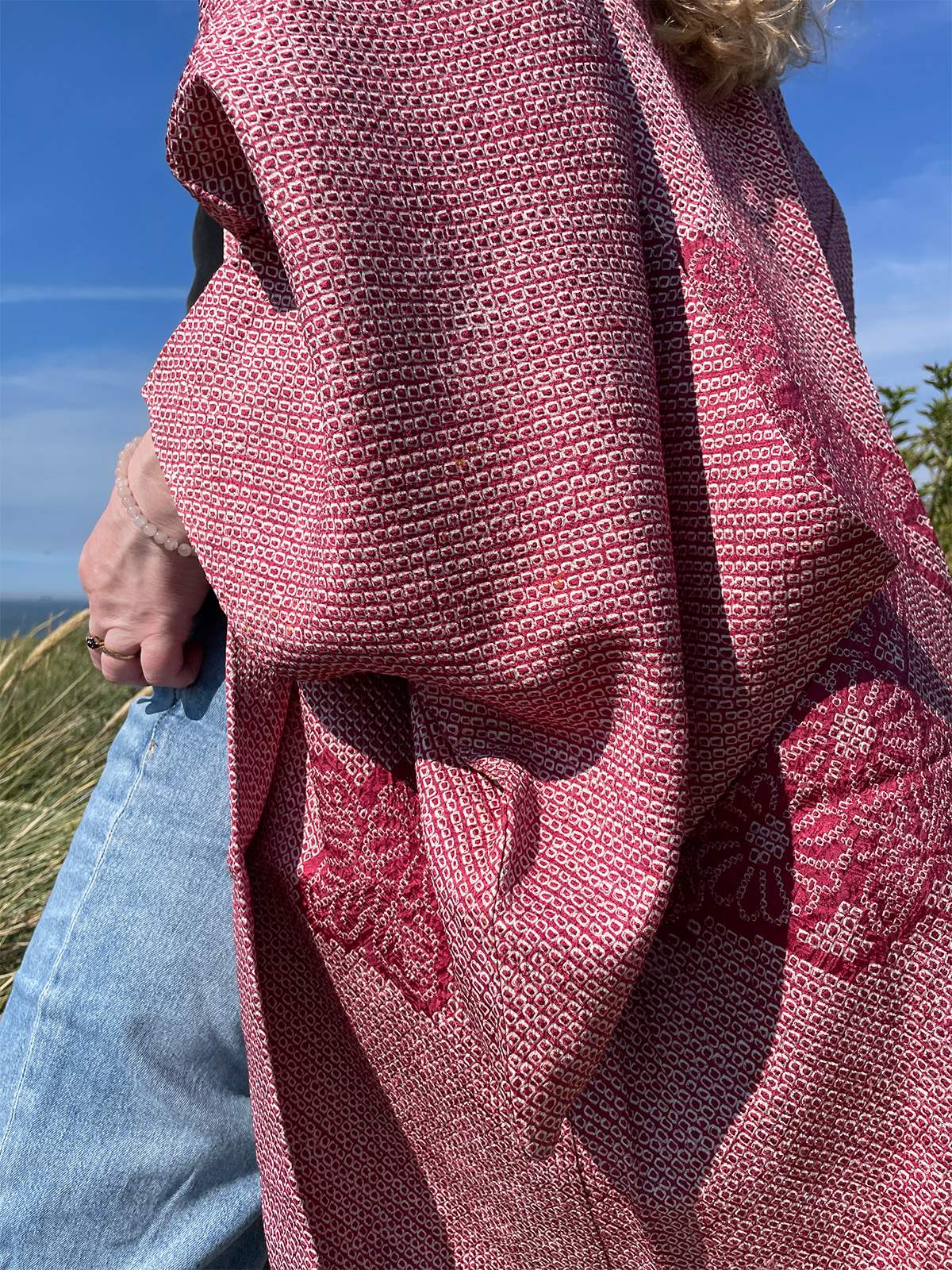 netherlands vintage kimono haori shibori silk