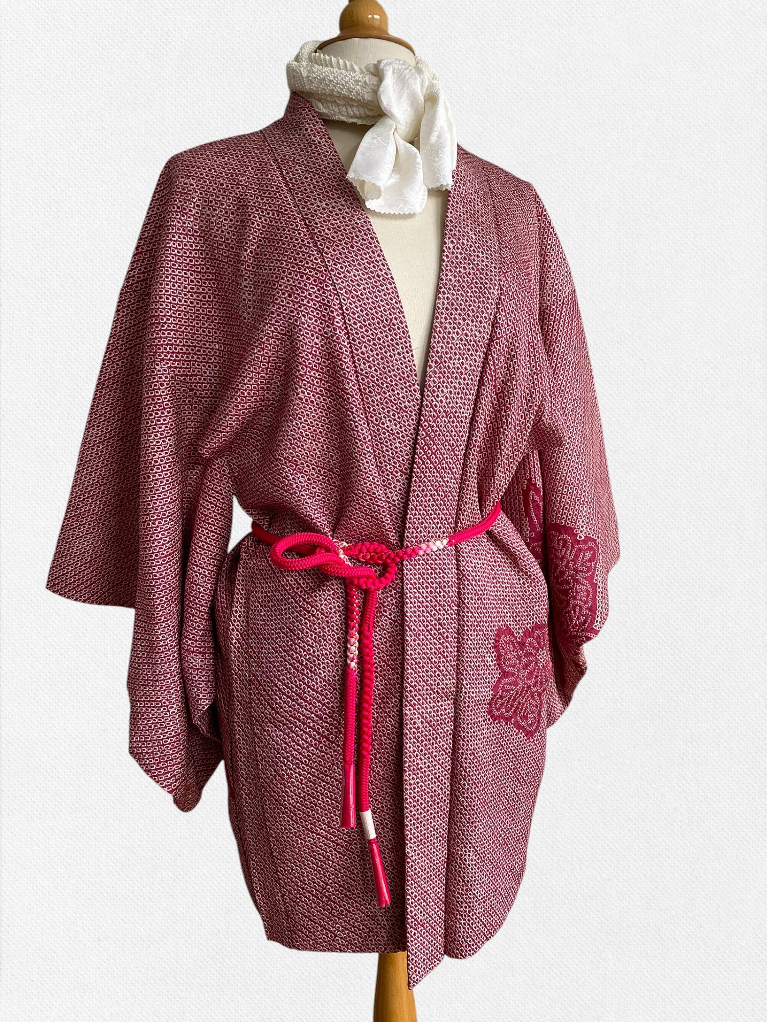 netherlands vintage kimono haori shibori silk