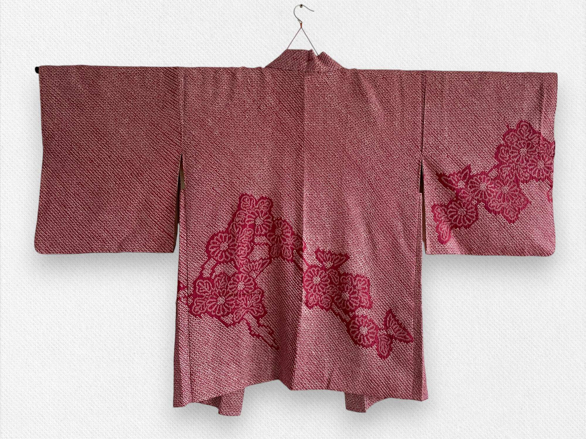 netherlands vintage kimono haori shibori silk