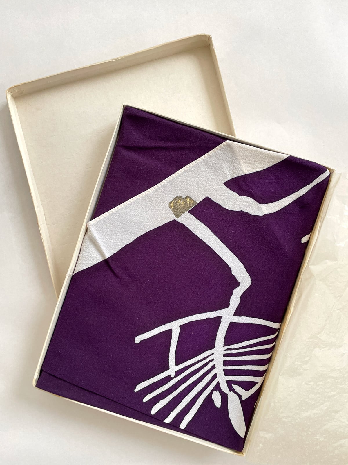 Vintage silk purple Furoshiki