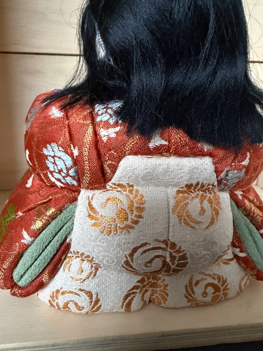 Vintage handcrafted Kimekomi doll with horse netherlands japan natsukashii kimono