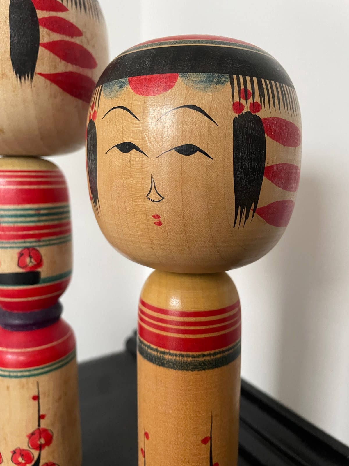Vintage Yajiro-style Kokeshi set by master Seiji Takahashi