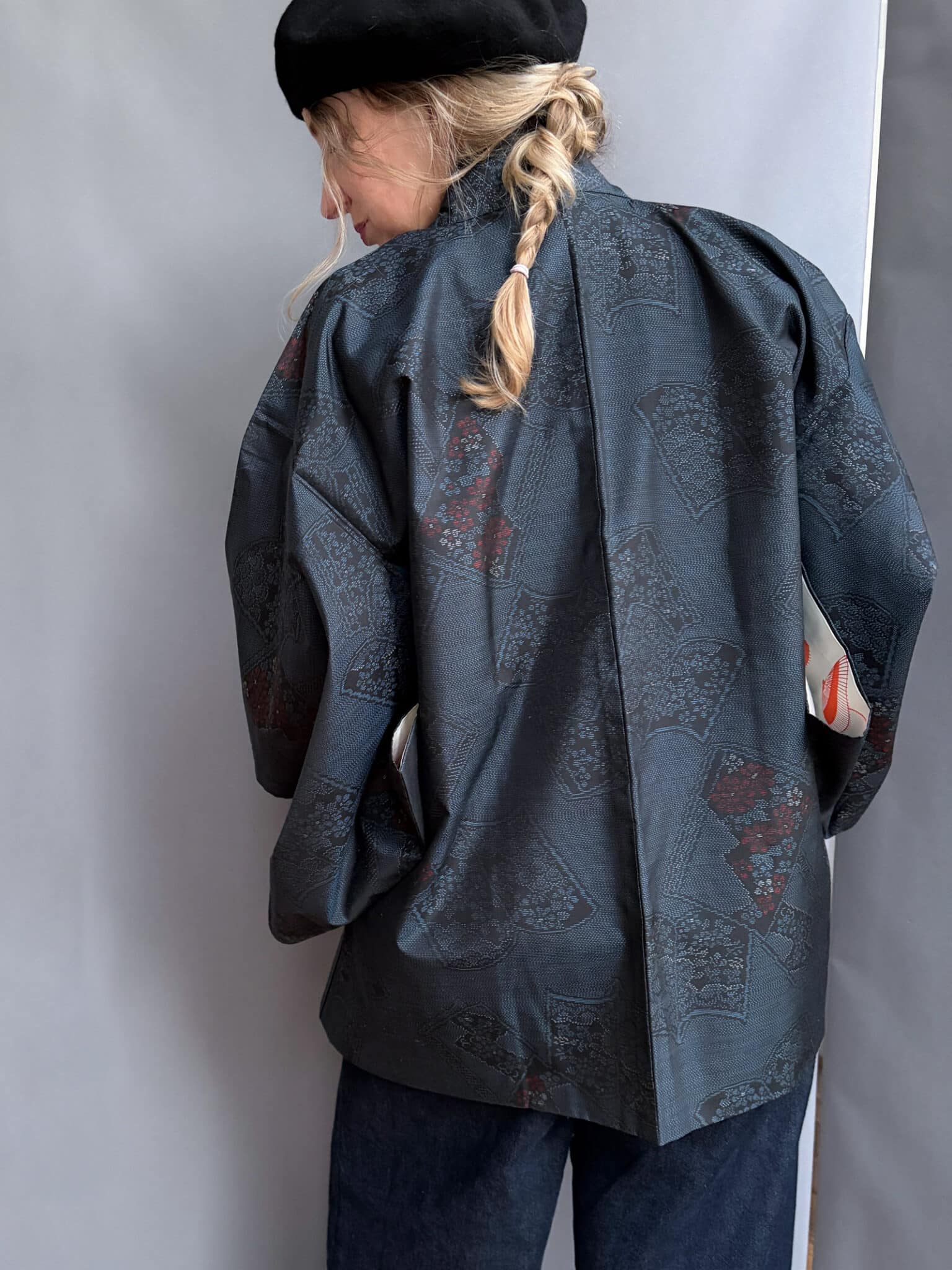 NOKON tsumugi silk haori kimono netherlands natsukashii