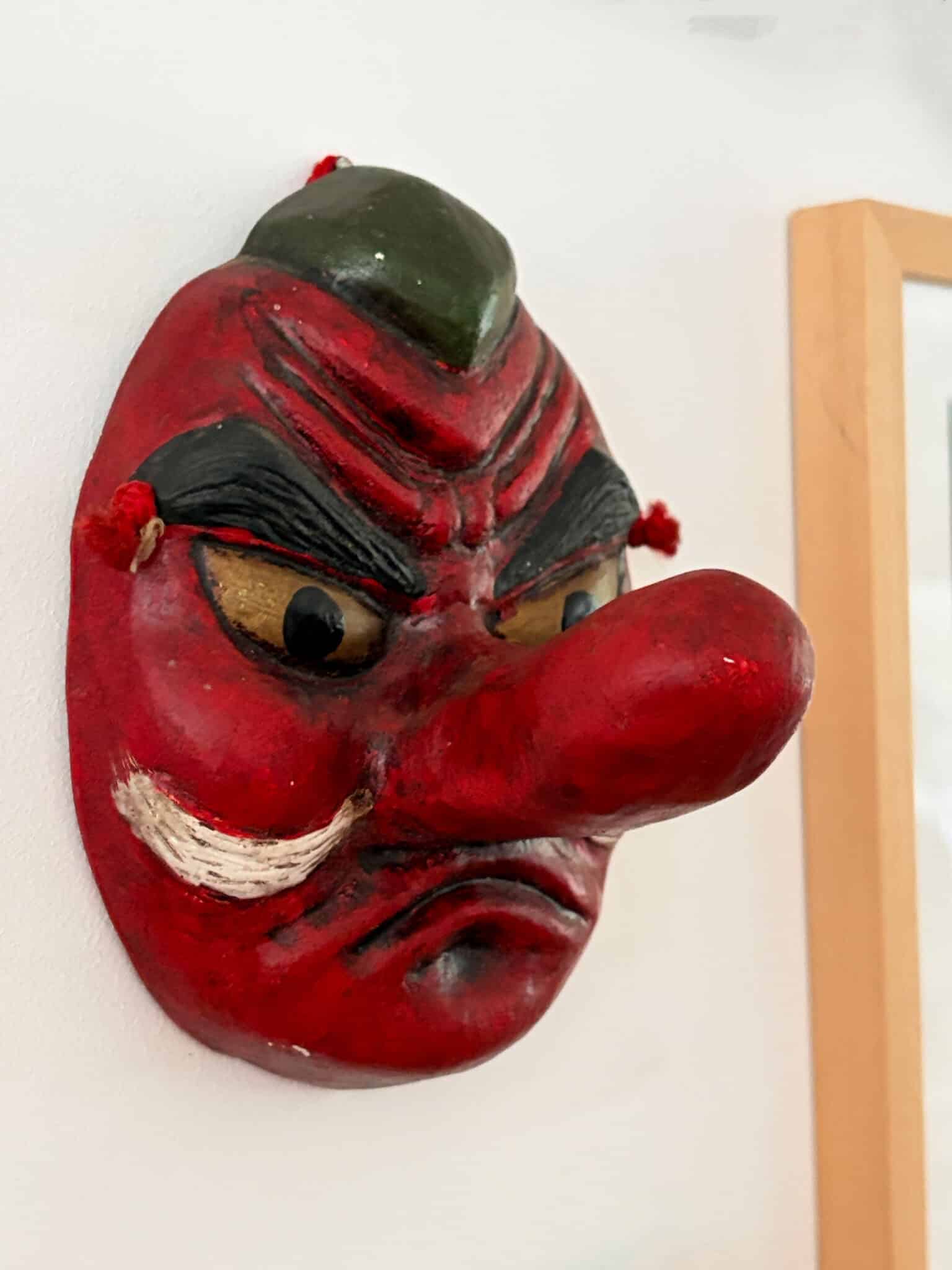 Vintage Japanese Tengu mask