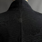 SAYA – antique silk black Haori with colorful lining