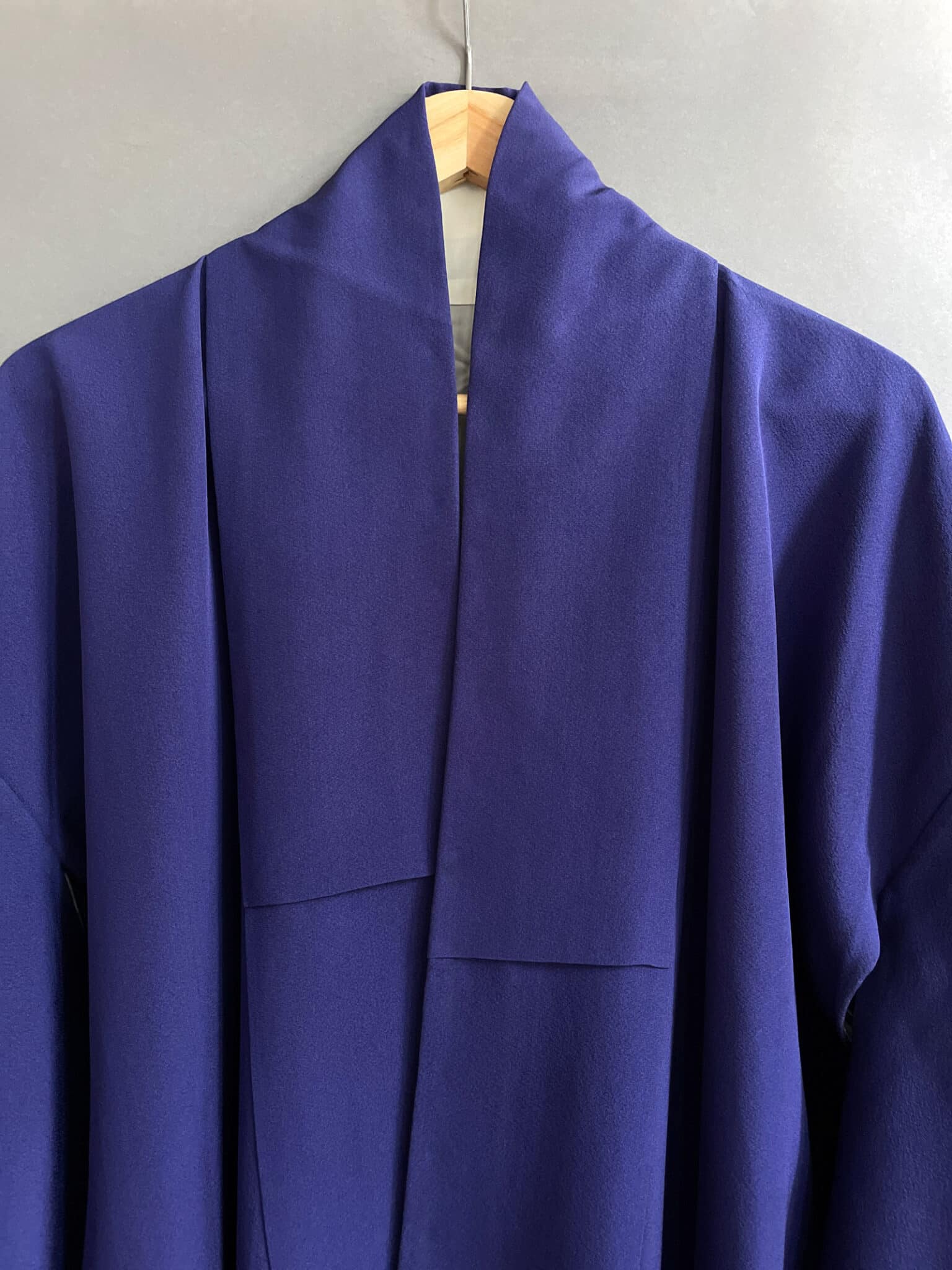 Vintage silk iromuji Kimono in traditional royal blue