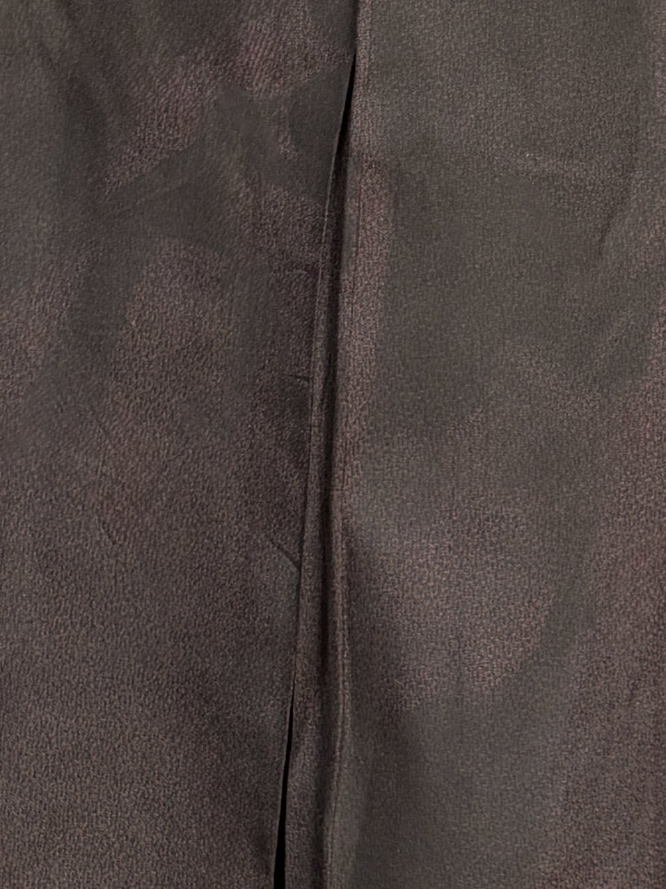 KUROCHA – Vintage men’s silk Hakama in dark chocolate brown ~ SOLD