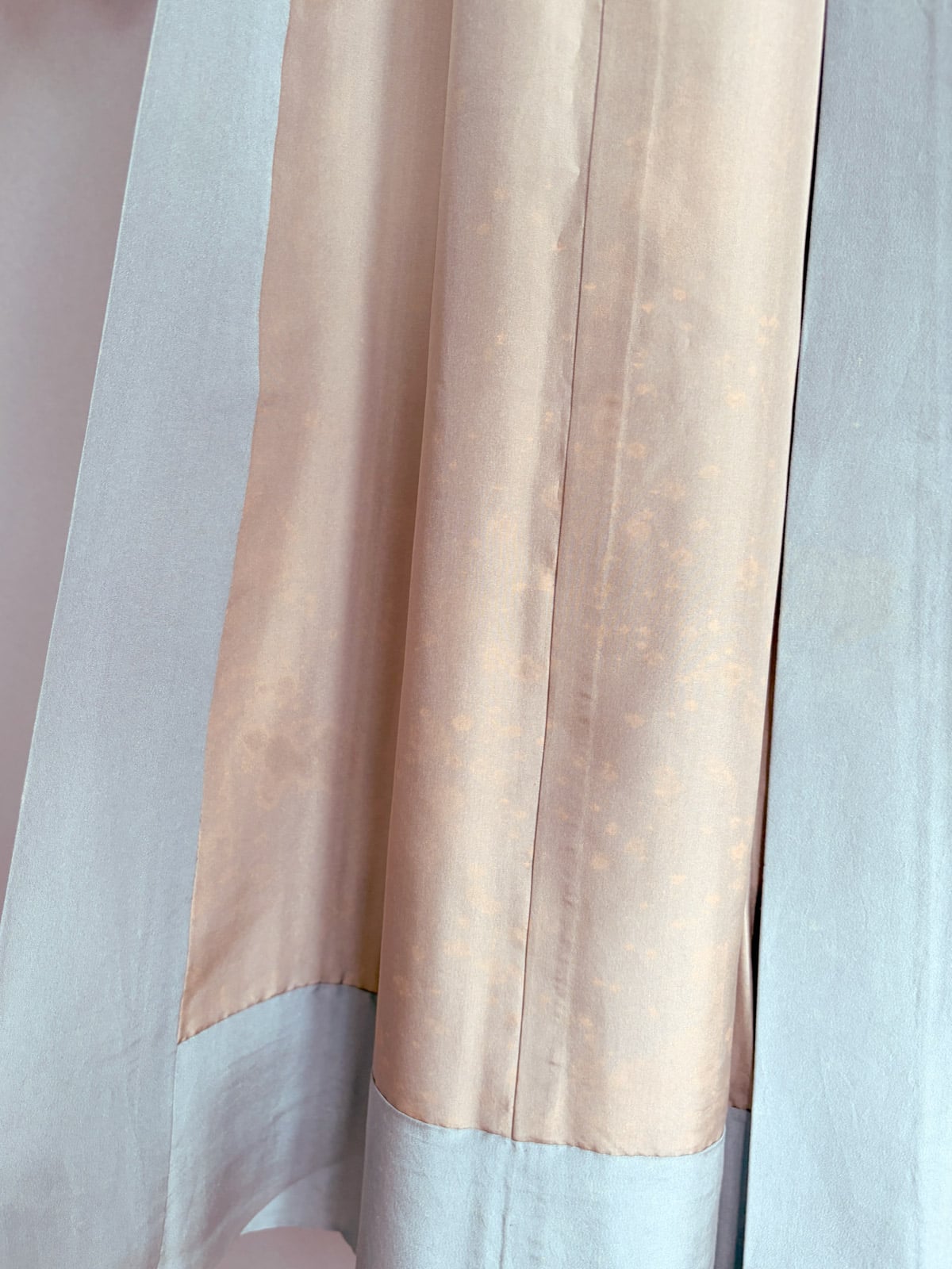 Vintage silk Nagajuban kimono with hand-painted landscape - unisex natsukashii kimono netherlands