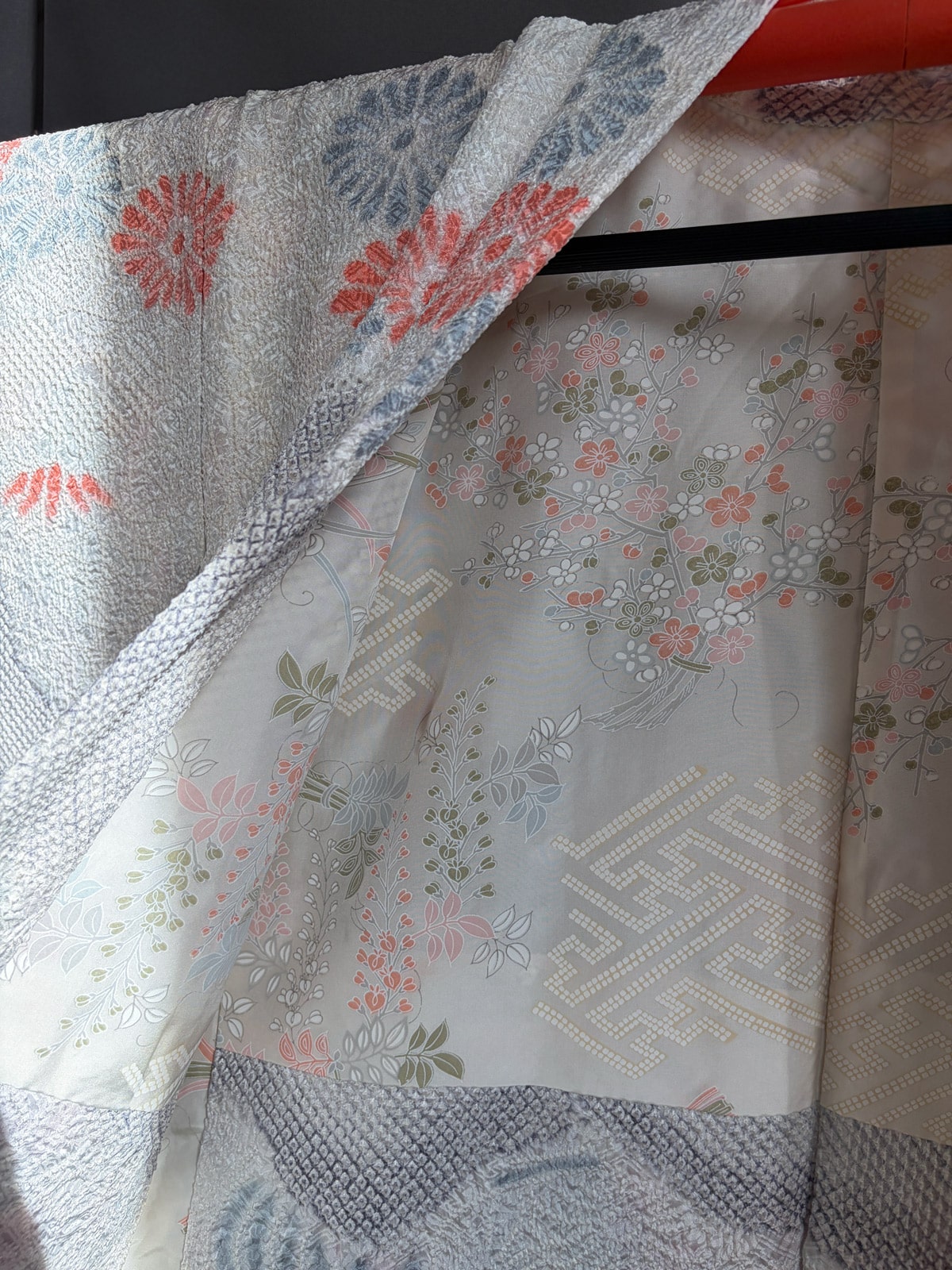 NOZOMI - Vintage silk Haori with stunning Shibori design kimono netherlands natukashii