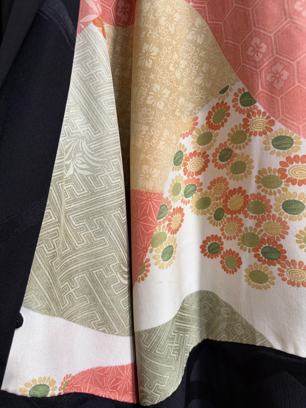 SAYAGATA – antique black SILK haori (kimono jacket)