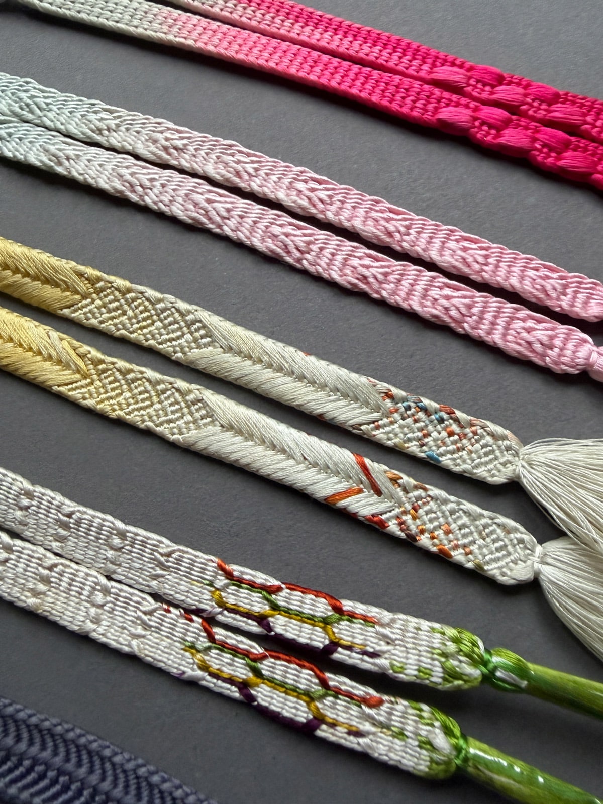 Vintage silk Himo cords