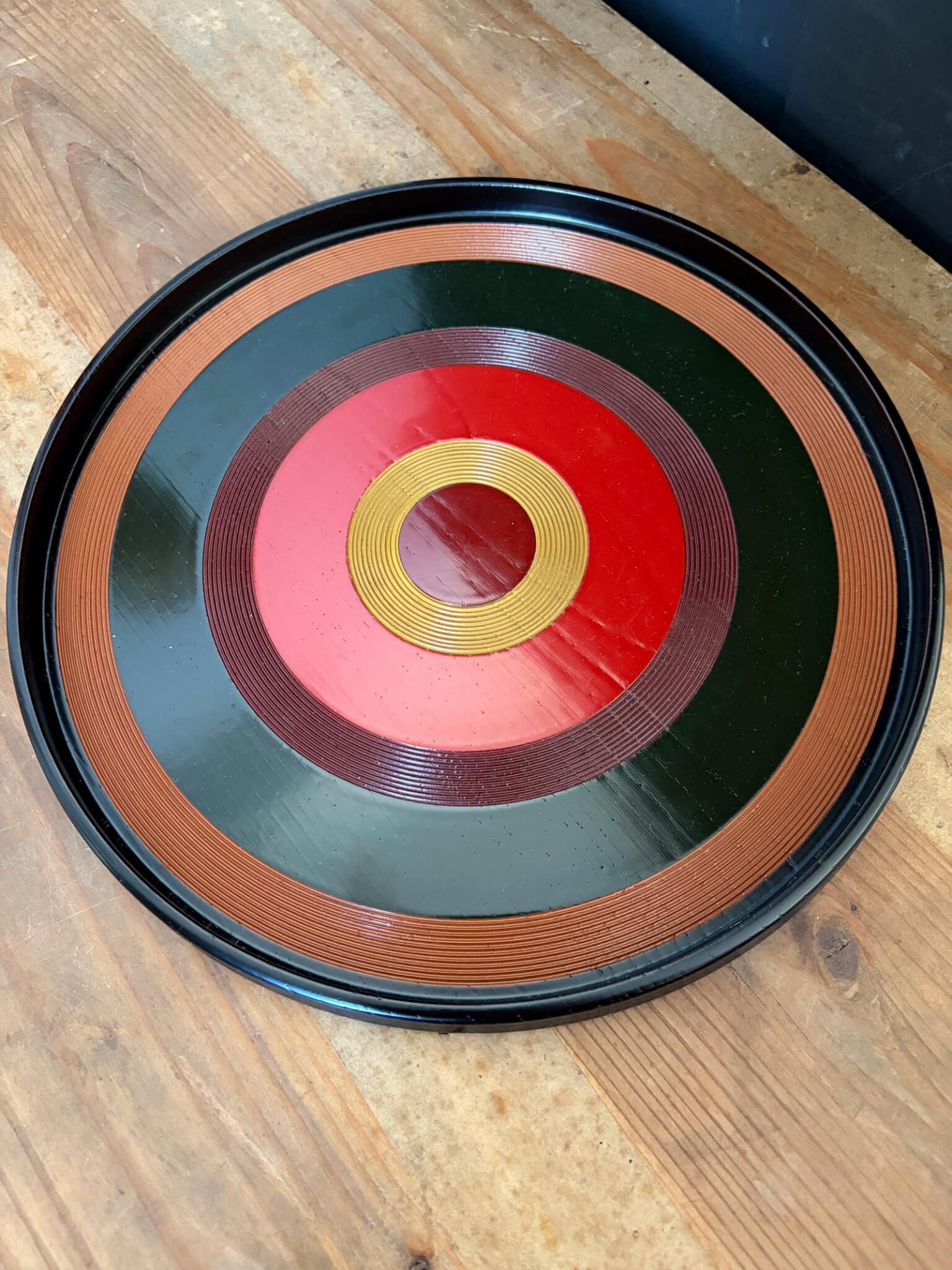 Vintage Japanese lacquerware tray