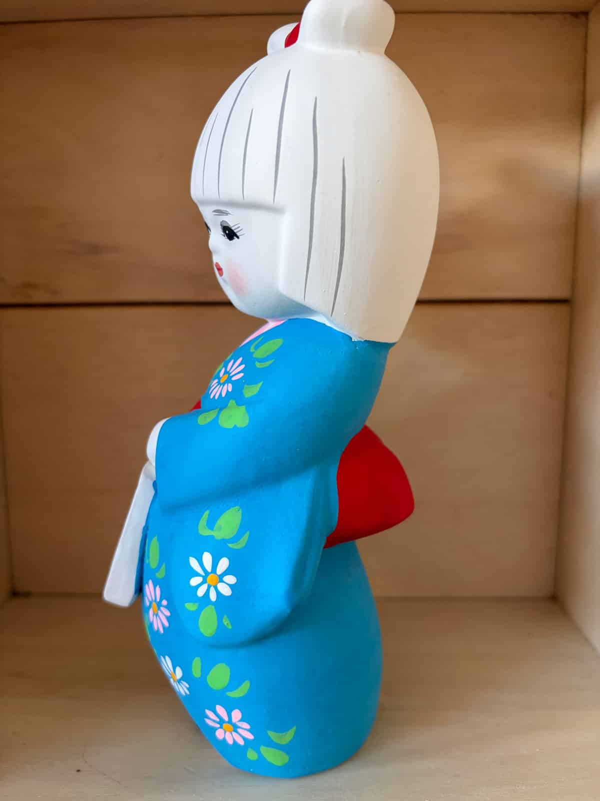 Hakata doll - Girl in blue Kimono natsukashii netherlands