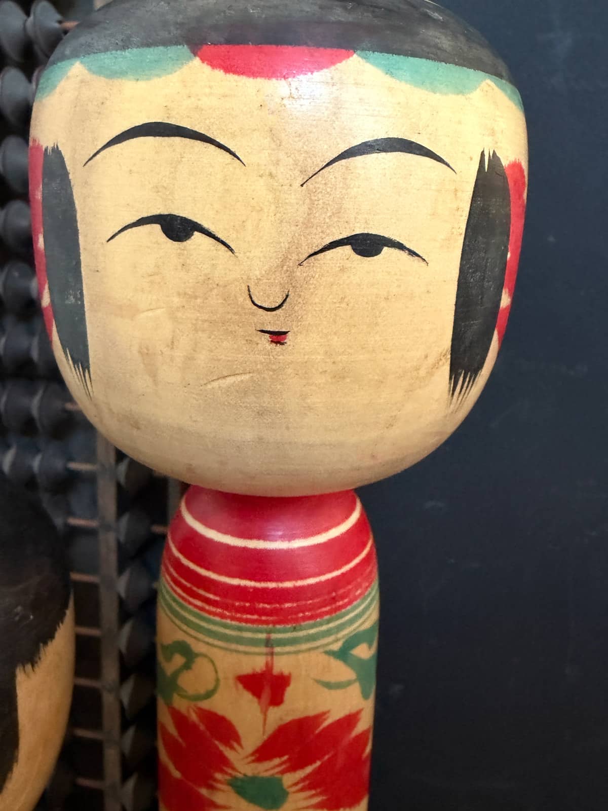 Vintage Kokeshi in Hijiori style