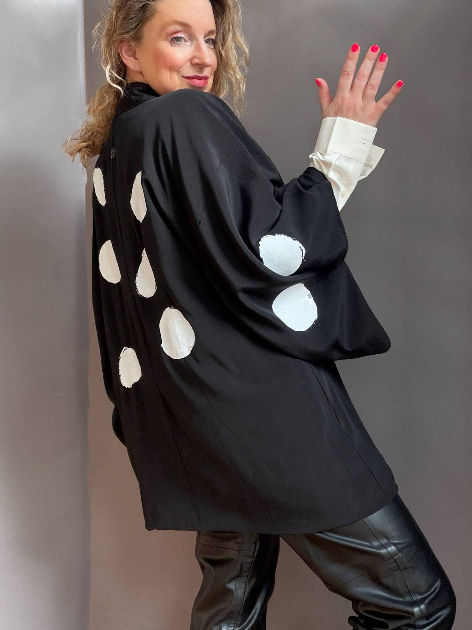 YAYOI - vintage silk Haori • D.I.E.D. collab natsukashii polka dots