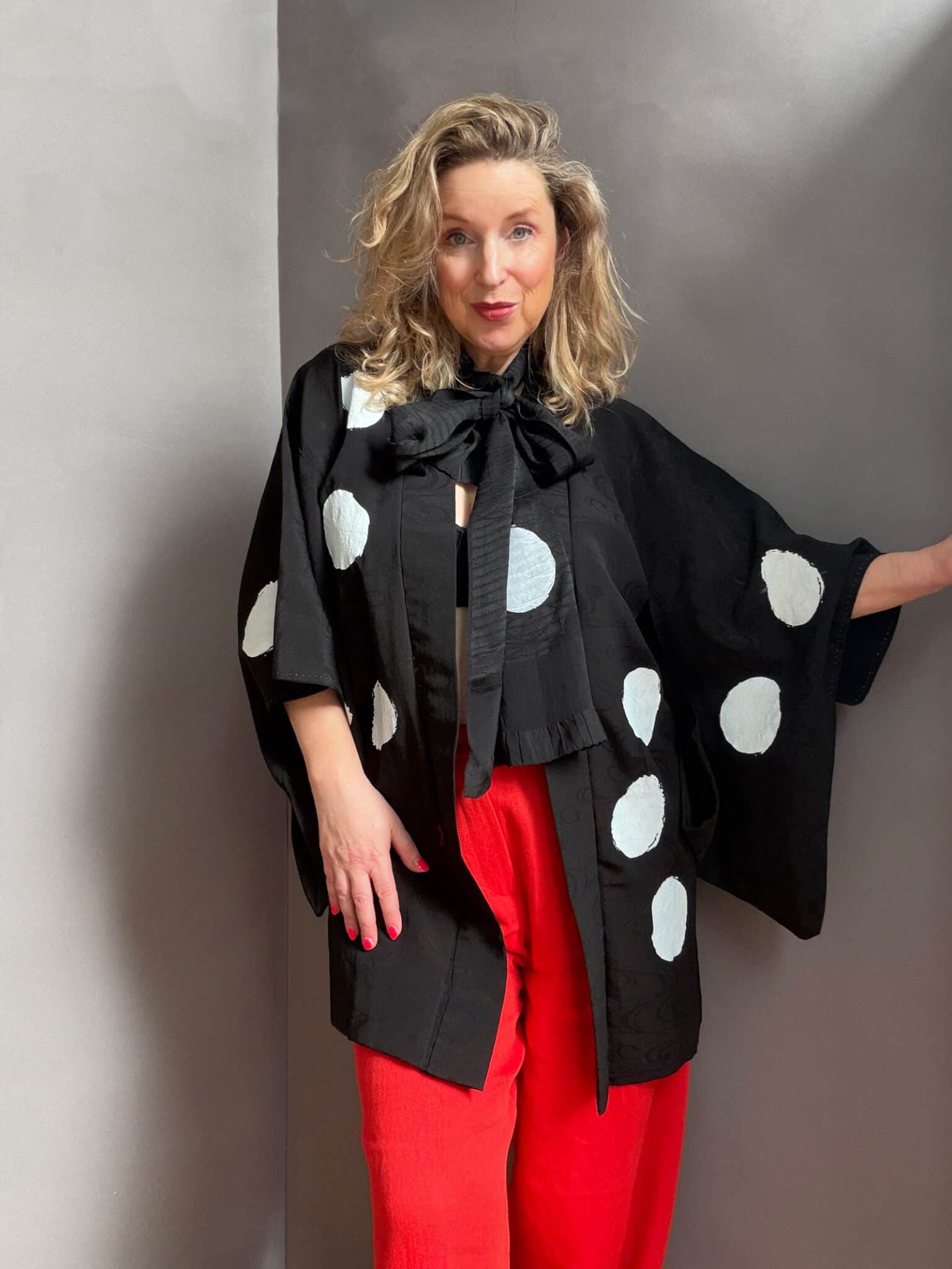KUSAMA – vintage silk summer Haori • D.I.E.D. collab