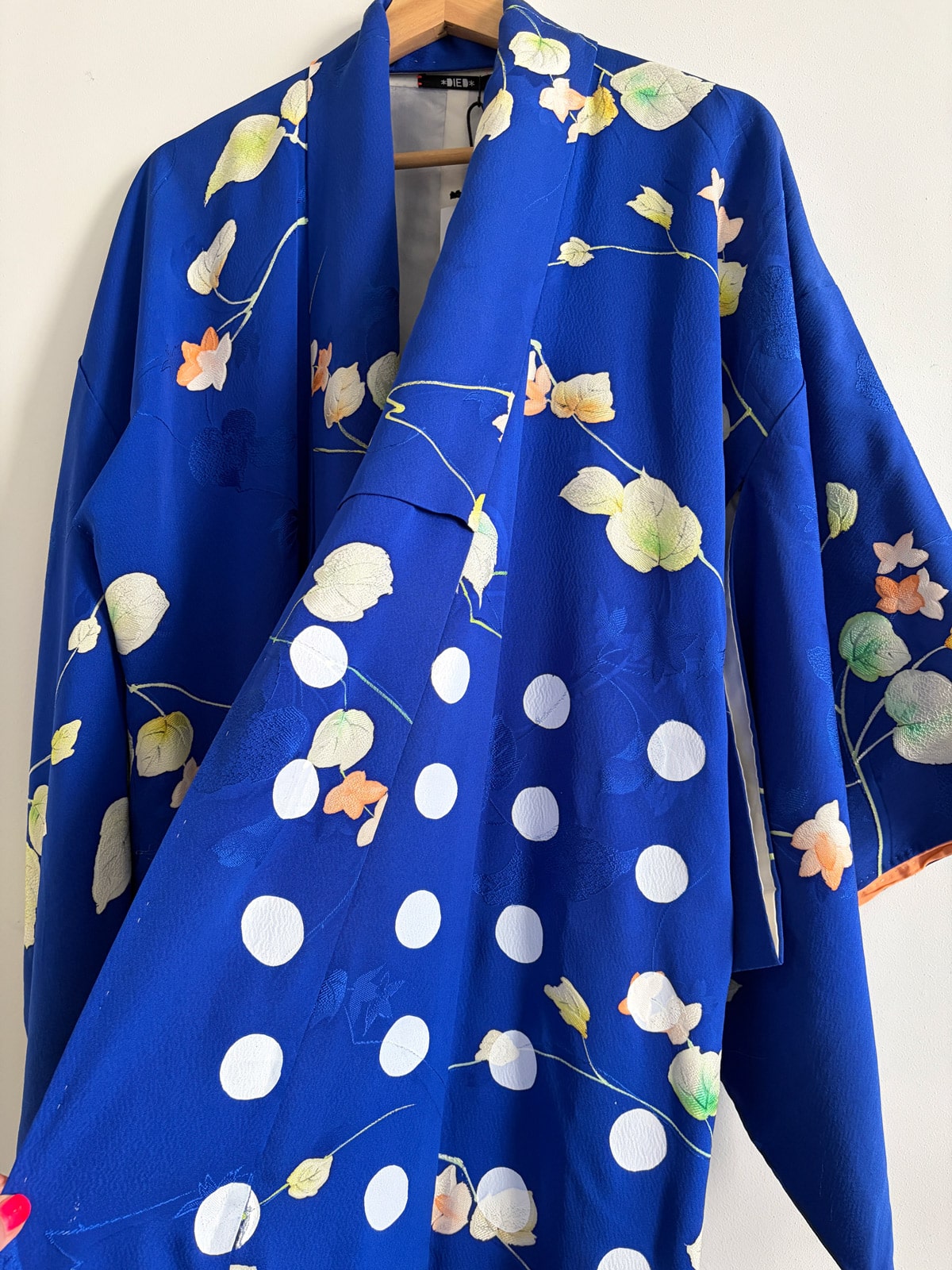 DAISY - vintage silk kimono • handprinted by D.I.E.D. NAtsukashii silkscreen netherlands kimono