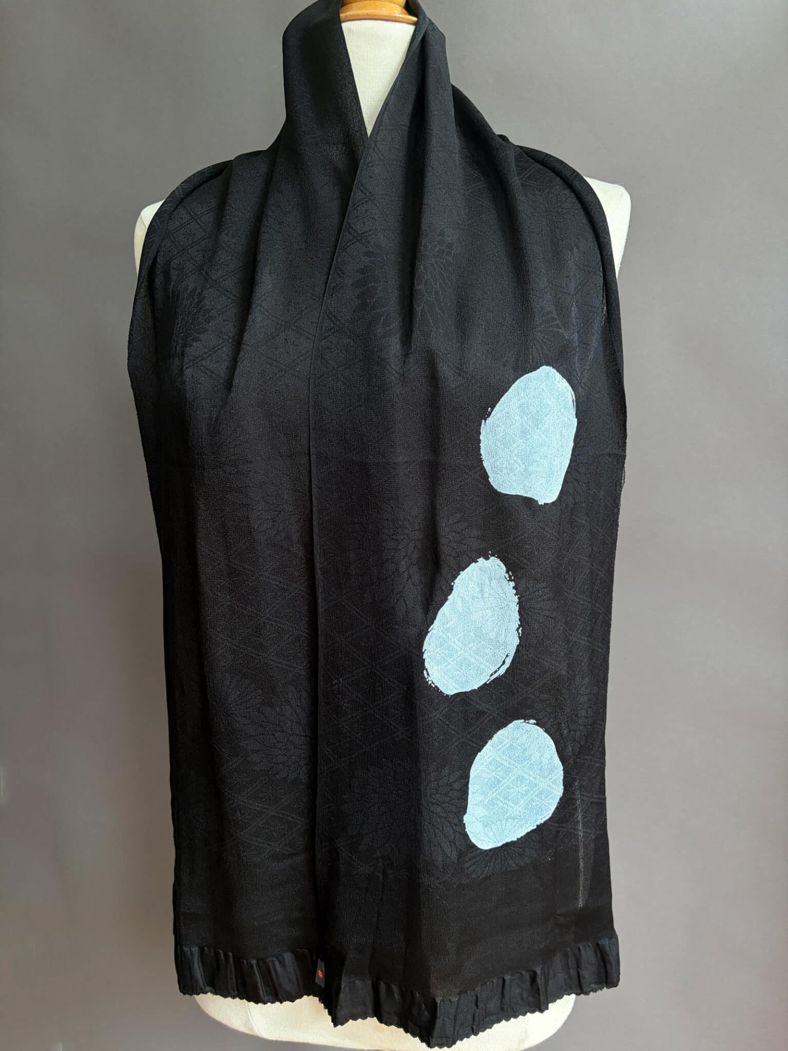 Obiage – vintage silk black scarf • D.I.E.D. collab
