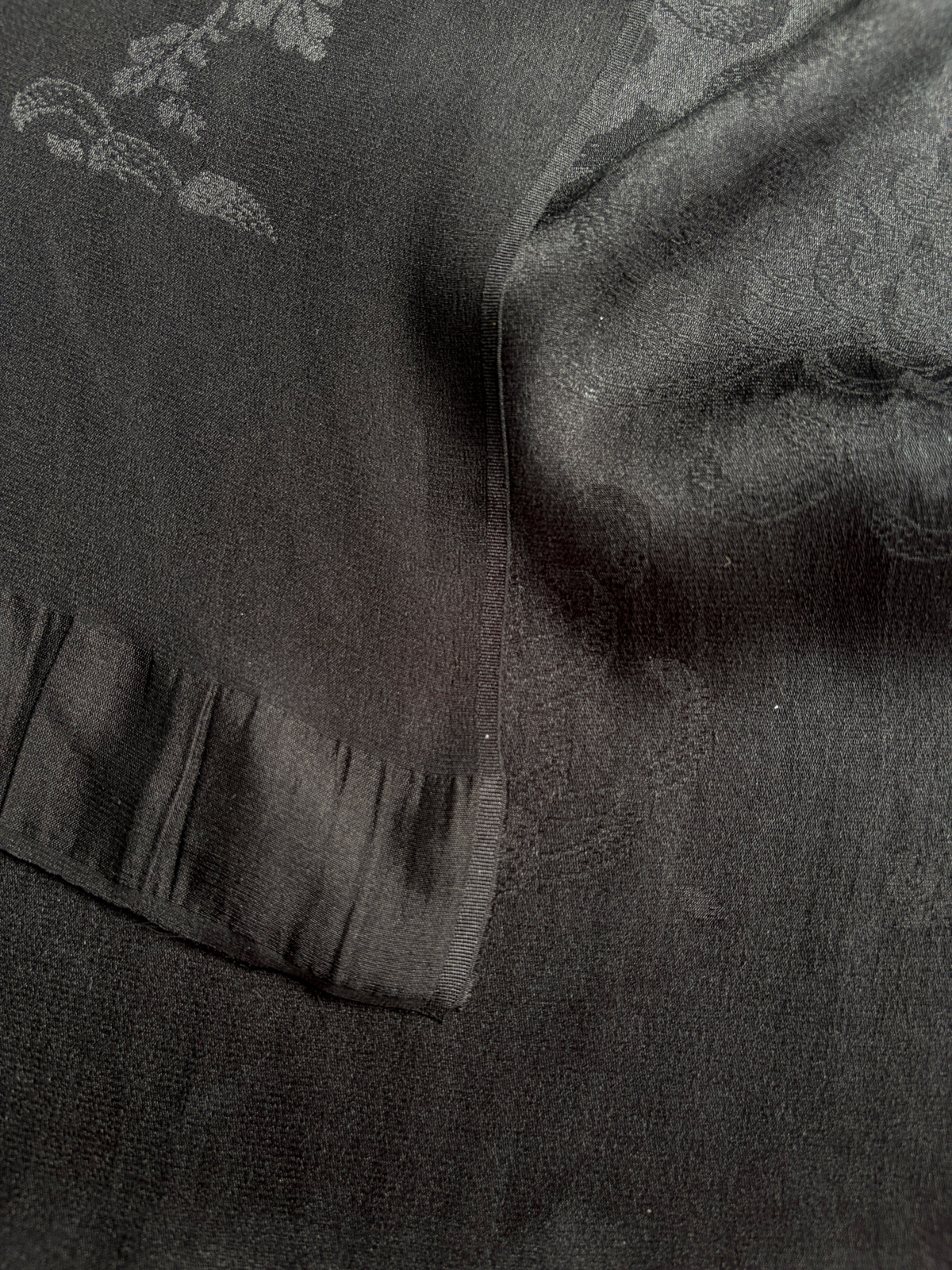Obiage – vintage silk black scarf • D.I.E.D. collab