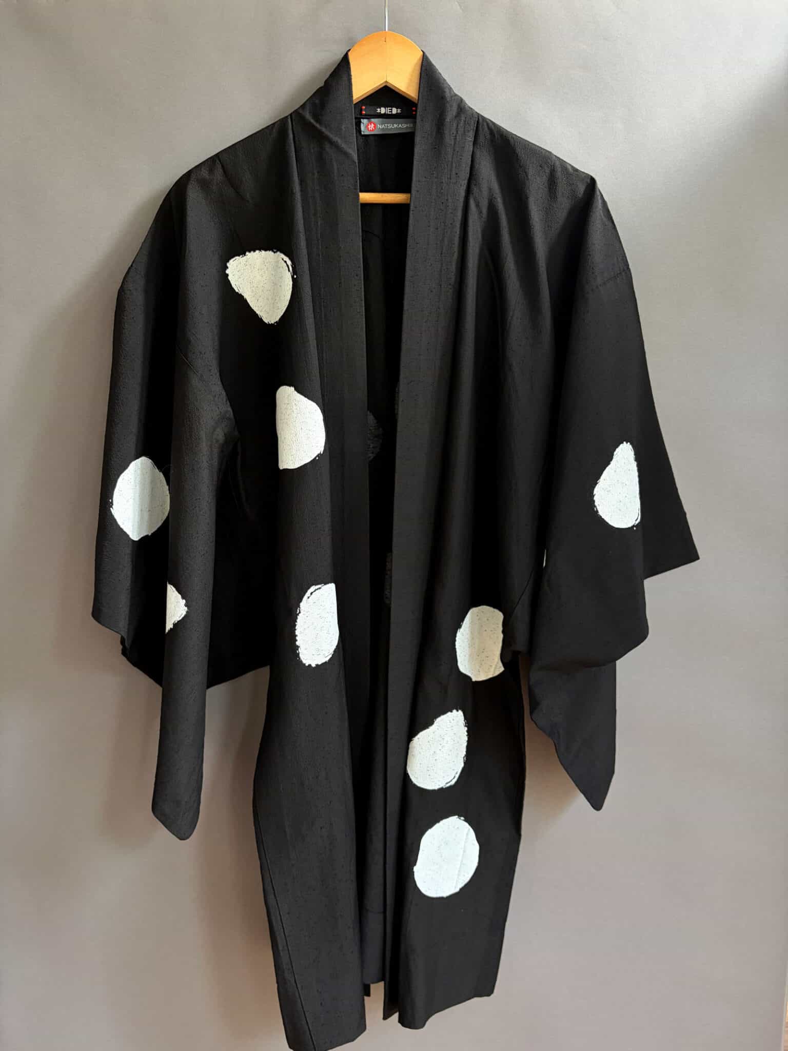 MIZUTAMA - vintage silk unisex Haori • D.I.E.D. collab Natsukashii polka dots men's haori
