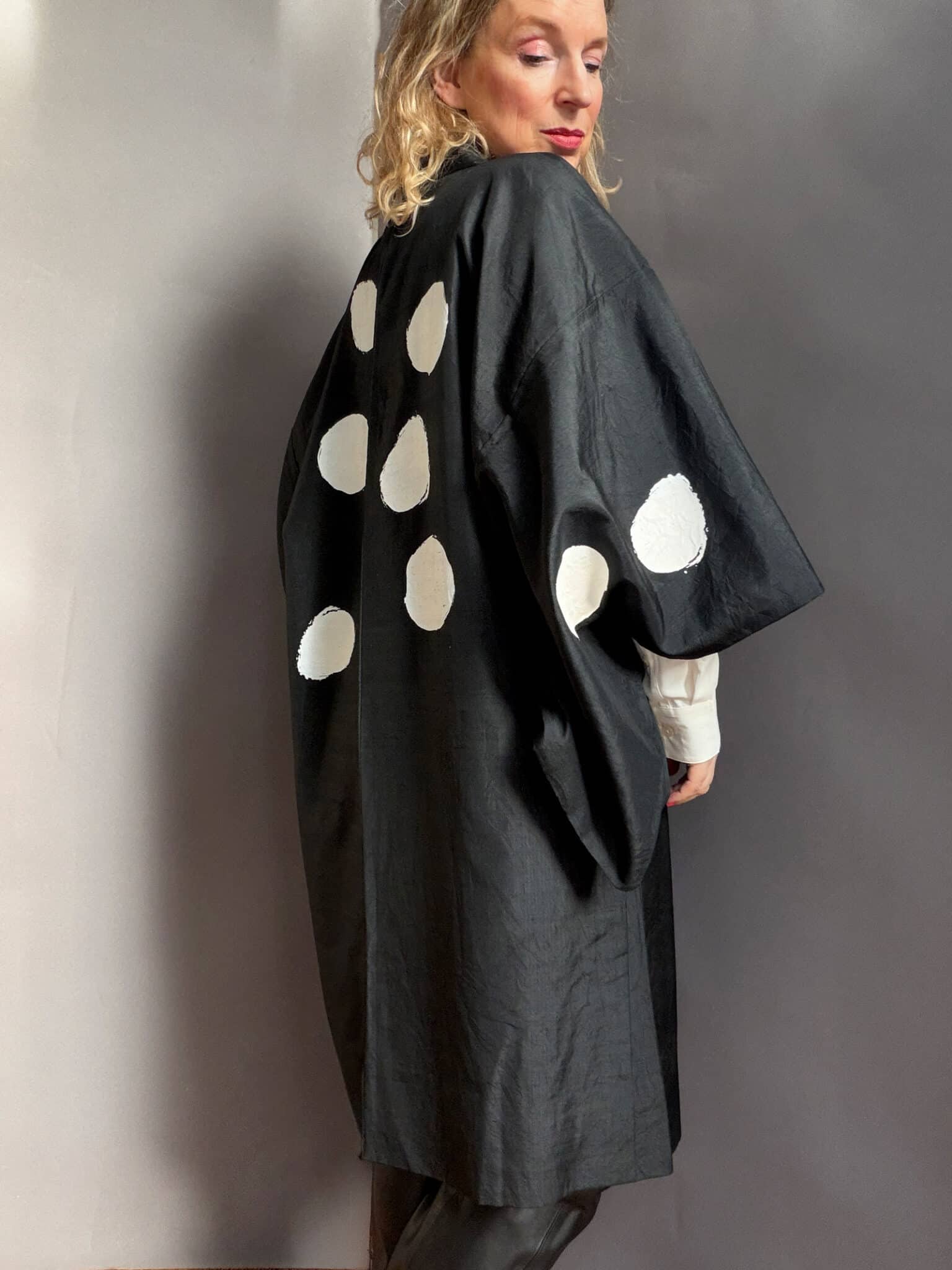 POLKA – vintage silk unisex Haori • D.I.E.D. collab