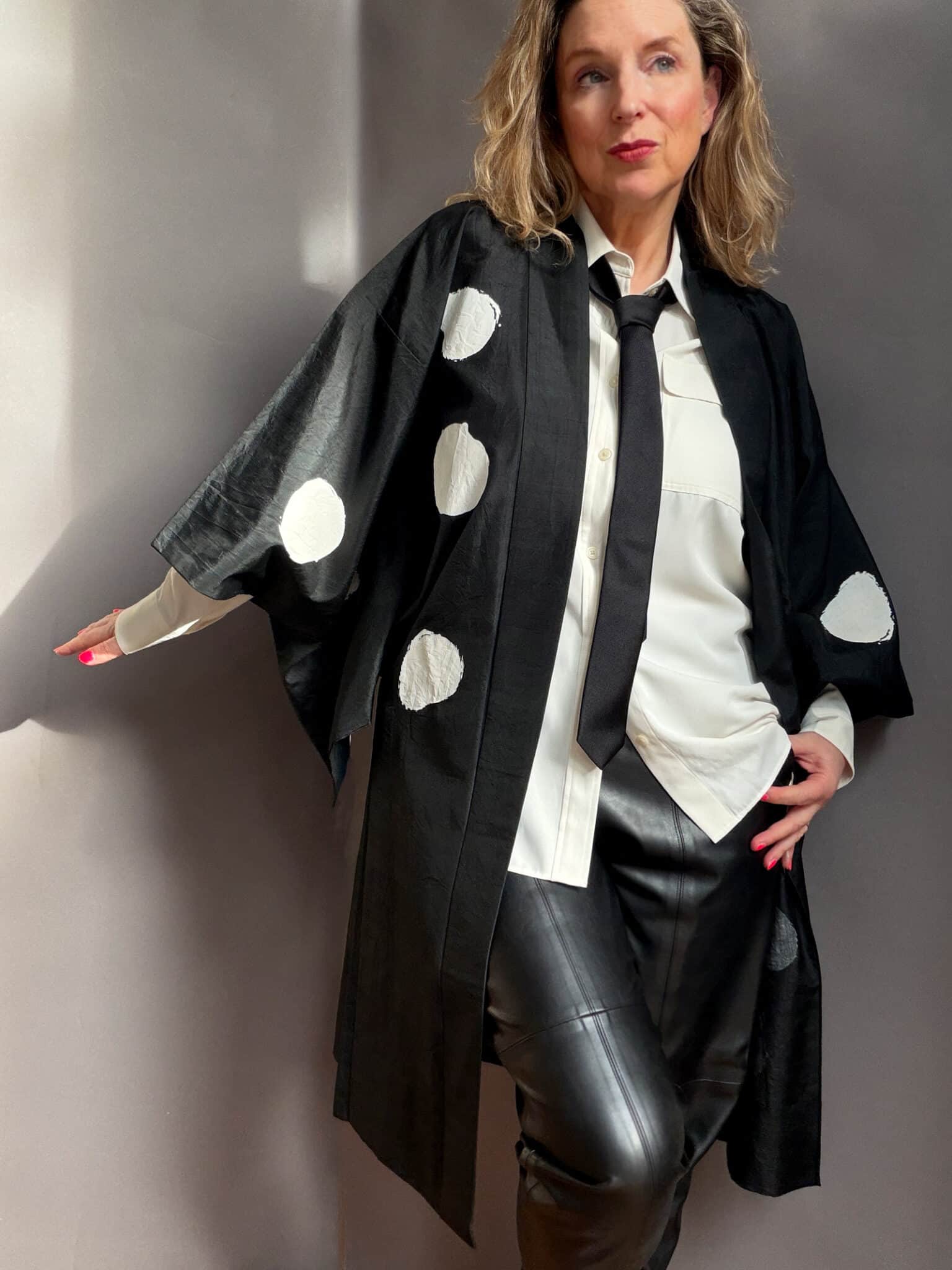 POLKA – vintage silk unisex Haori • D.I.E.D. collab