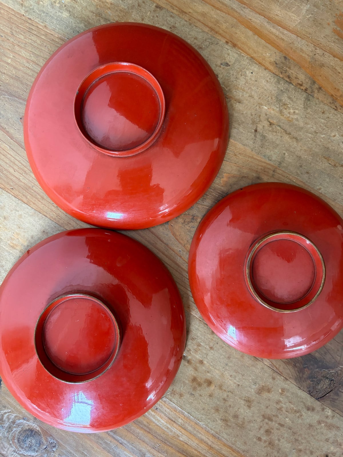 Antique lacquerware SAKAZUKI Sake cup set - Lucky Gods Natsukashii, netherlands
