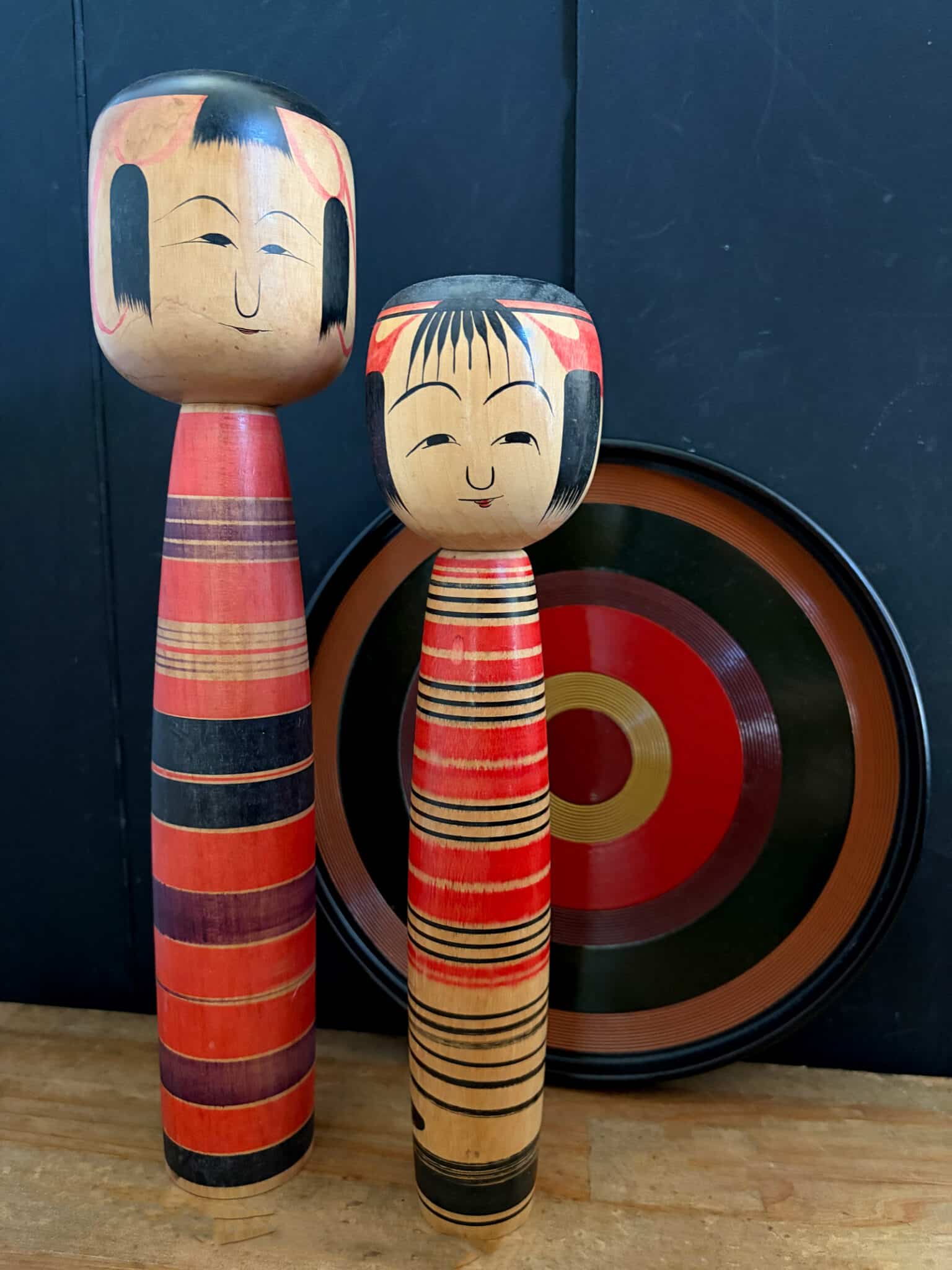 Vintage Kokeshi in Tsuchiyu-Kei style