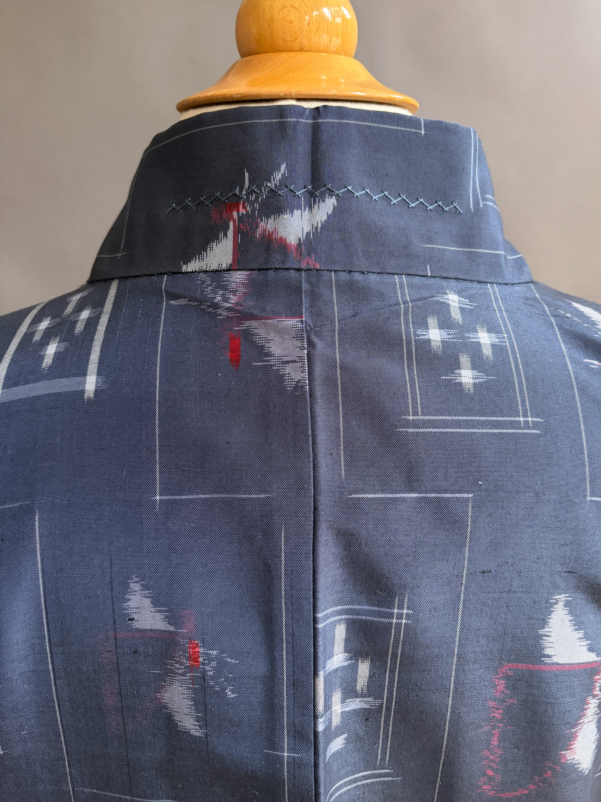 TSUMUGI – vintage Tsumugi silk Haori in jeans blue